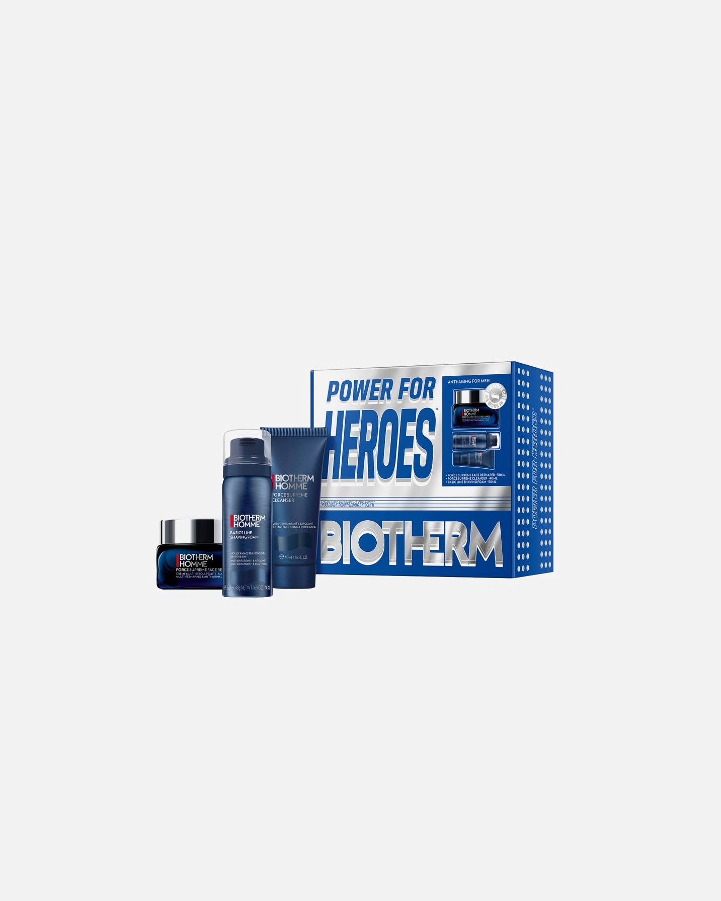Set de tratamiento facial para Hombre Biotherm Homme Force Supreme Power For Heroes Holiday 2026 1 Pieza