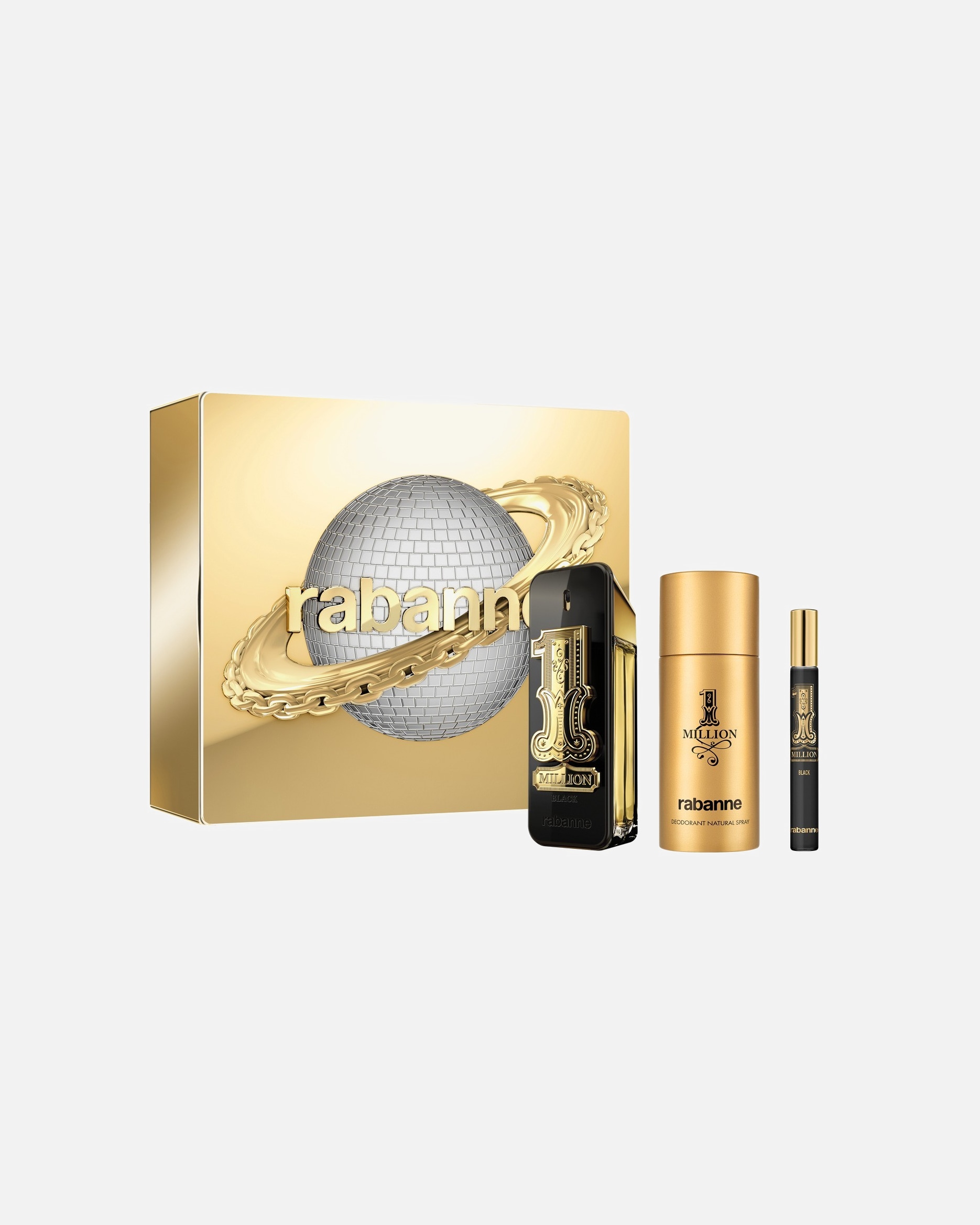 Set de fragancia para Hombre Rabanne 1 Million Black Estuche 1 Pieza