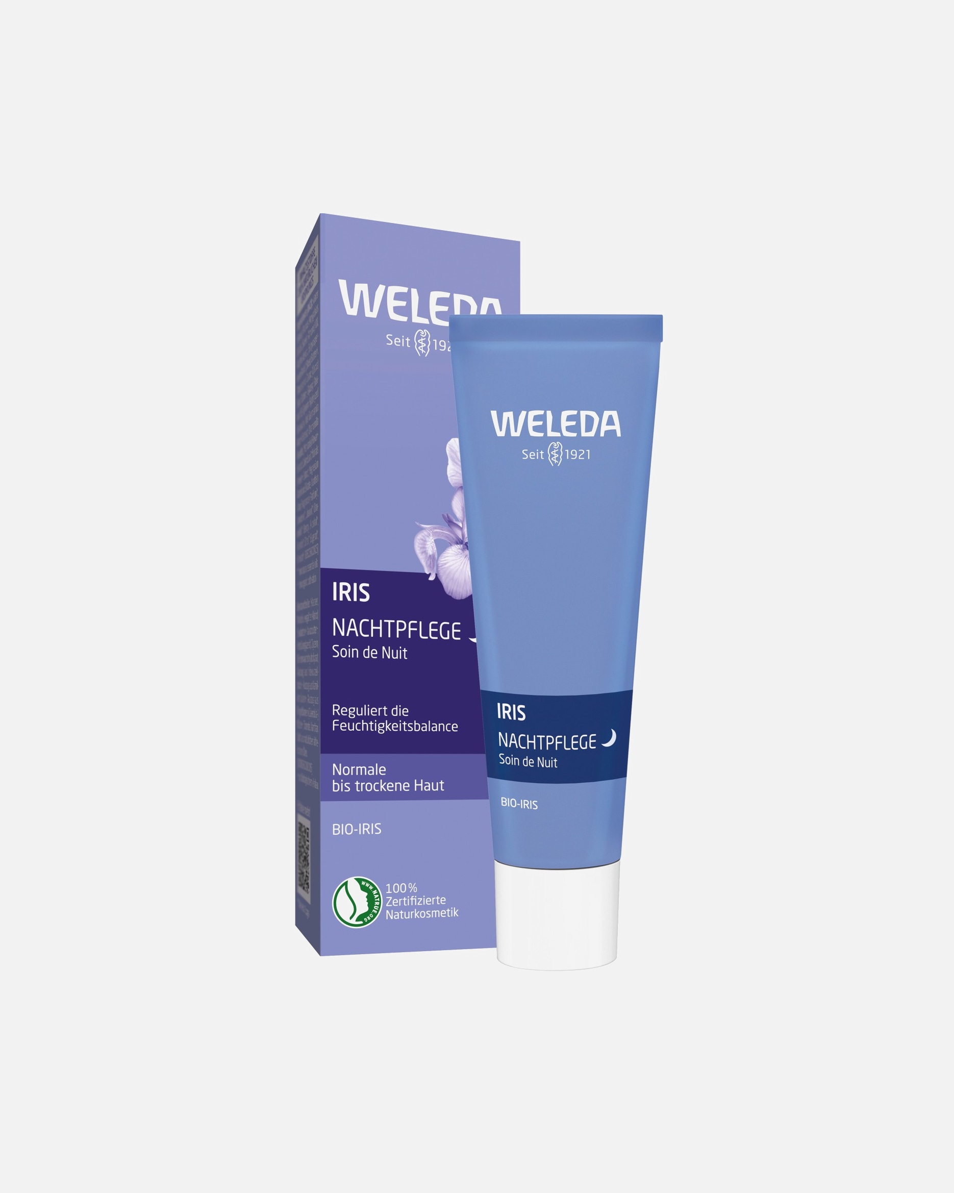 Crema de noche para Unisex Weleda Iris Atención nocturna 30 ml