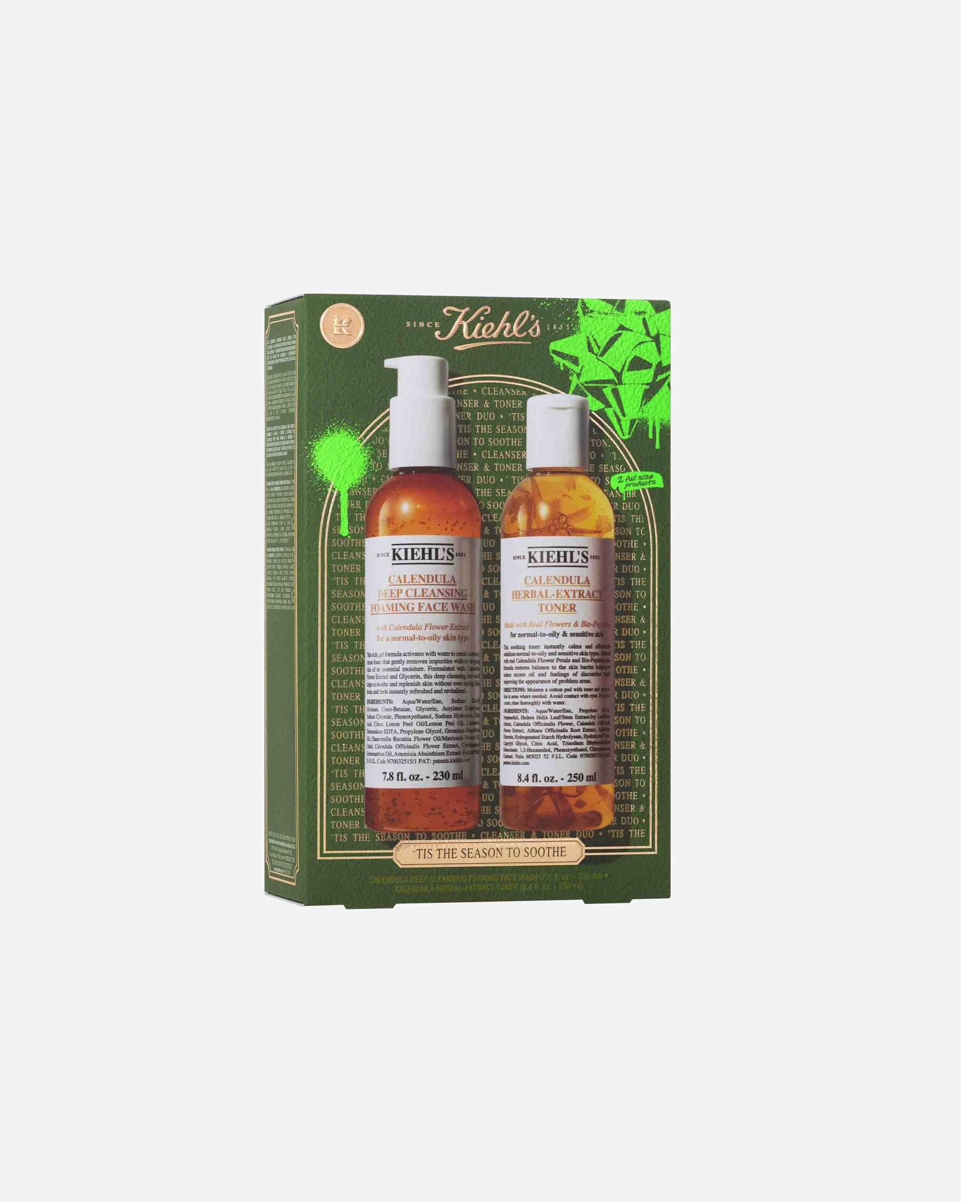 Set de tratamiento facial para Unisex Kiehl’s Calendula Leave The Oil Behind Estuche 1 Pieza