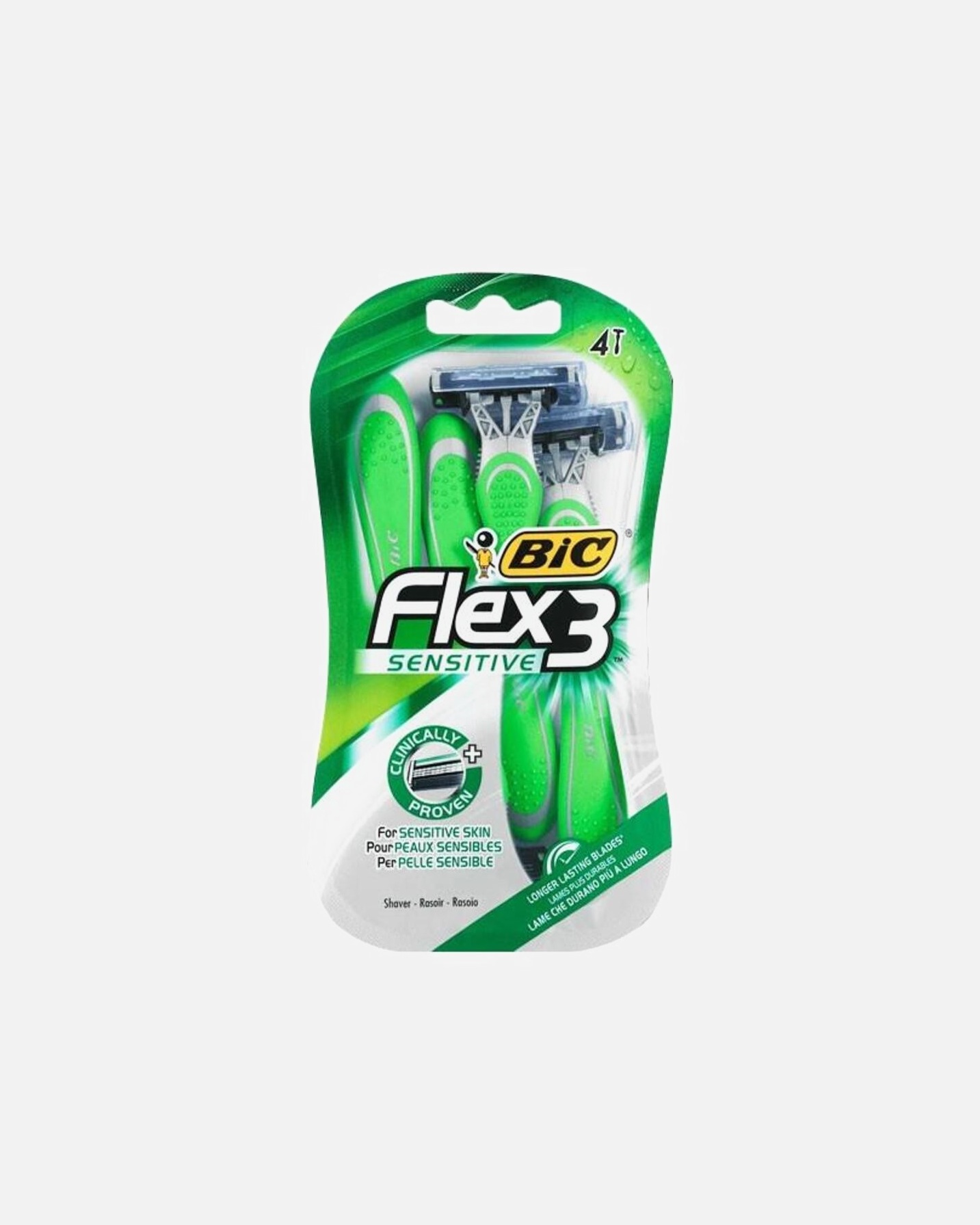 Maquinilla de afeitar para Unisex Bic Flex 3 Sensitive 1 Pieza
