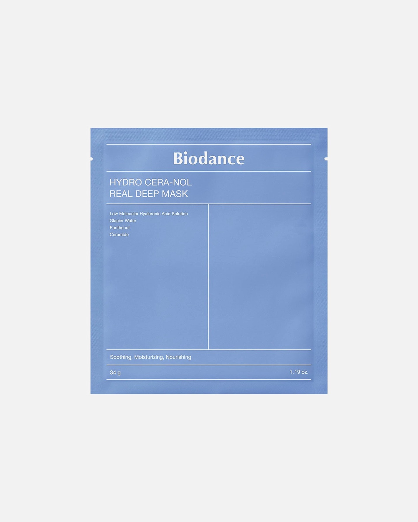 Mascarilla de tela para Unisex Biodance Default Brand Line Hydro Cera-Nol Real Deep 34 g
