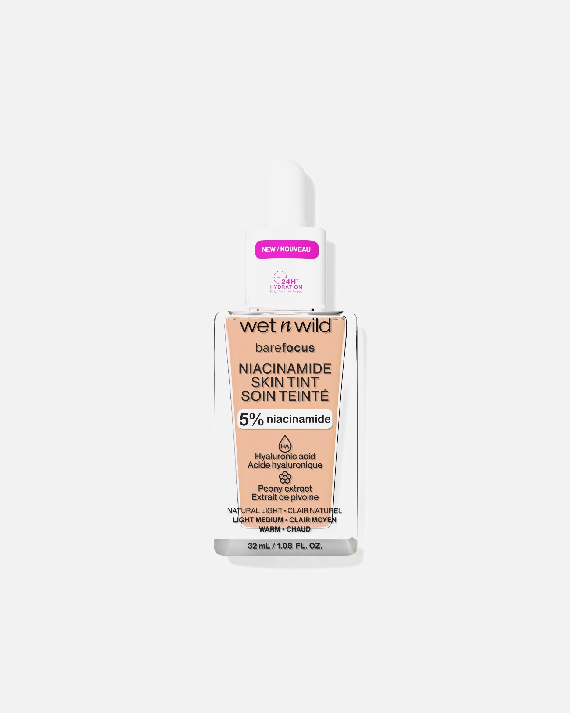 Base para Unisex wet n wild Bare Focus Niacinamide Skin Tint LIGHT