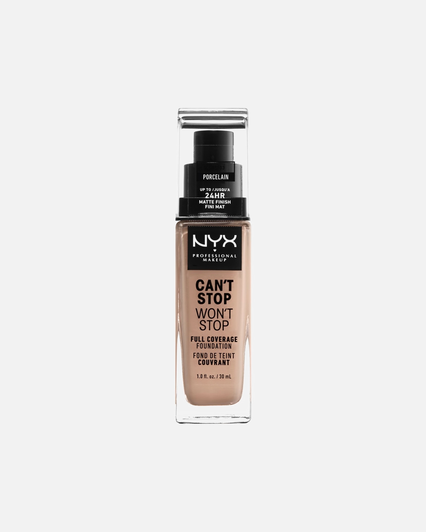 Base para Unisex NYX Professional Makeup Wedding Can't Stop Won't Stop 24-Hour 04 - PORCELAIN