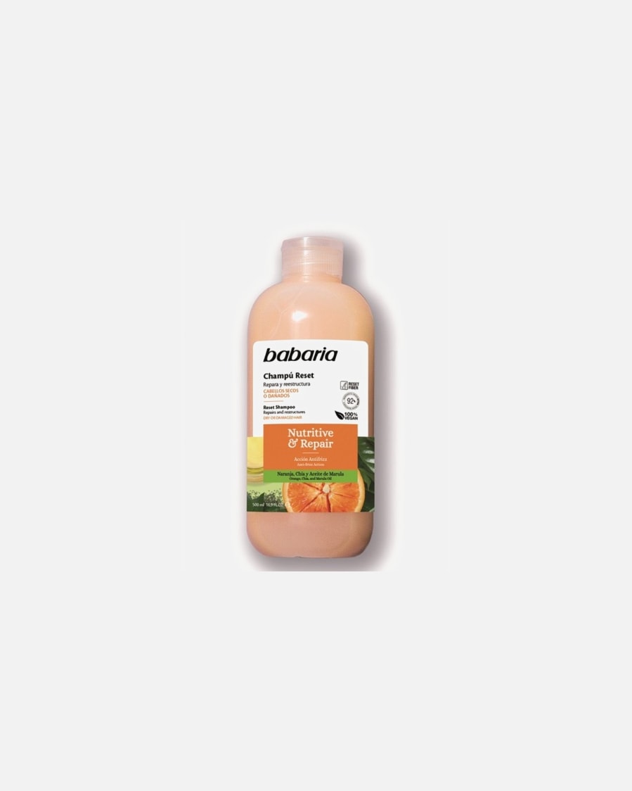 Champú capilar para Unisex Babaria Nutritive & Repair Reset 500 ml