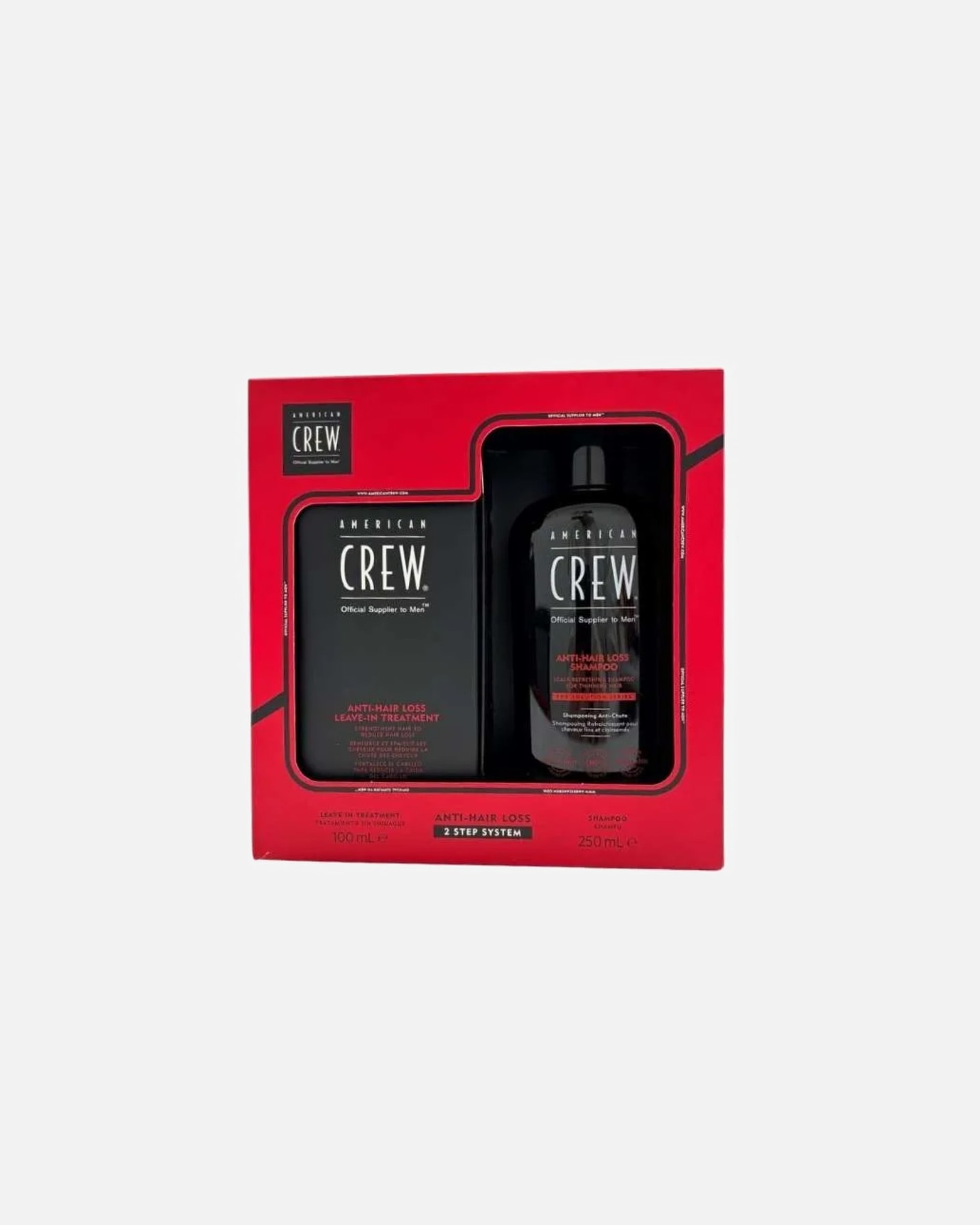 Set de cuidado capilar para Hombre American Crew Anti Hair Loss 2 Step System Estuche 1 Pieza