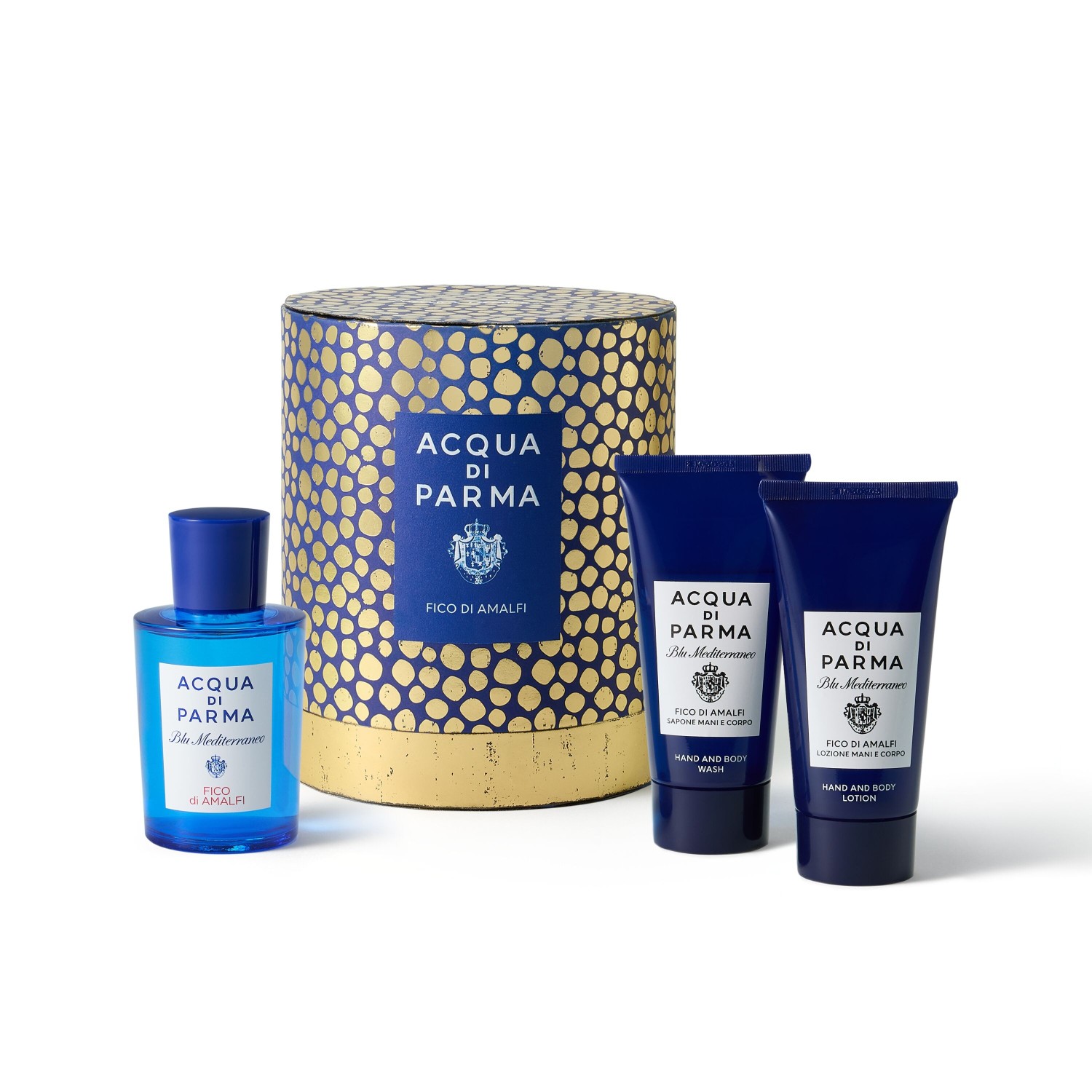 Acqua di Parma Blu Mediterraneo Fico di Amalfi Gift Set — textura e acabamento