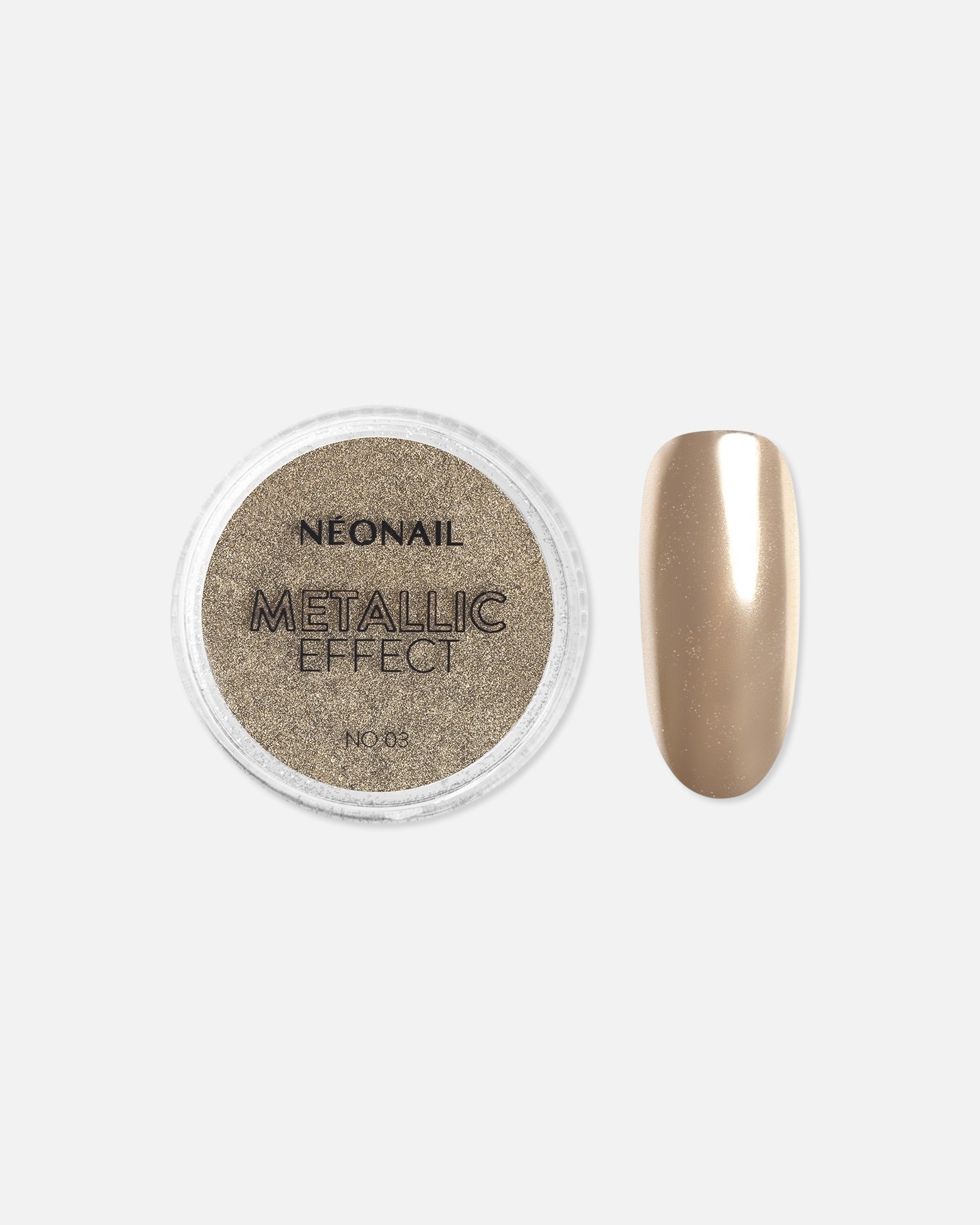 Diseño de uñas para Unisex NEONAIL Metallic Effect Powder 03 - COPPER METALLIC POWDER