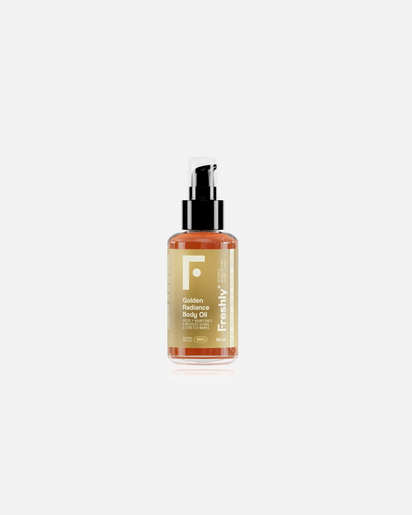 Aceite corporal para Unisex Freshly Cosmetics Golden Radiance Body Oil 100 ml
