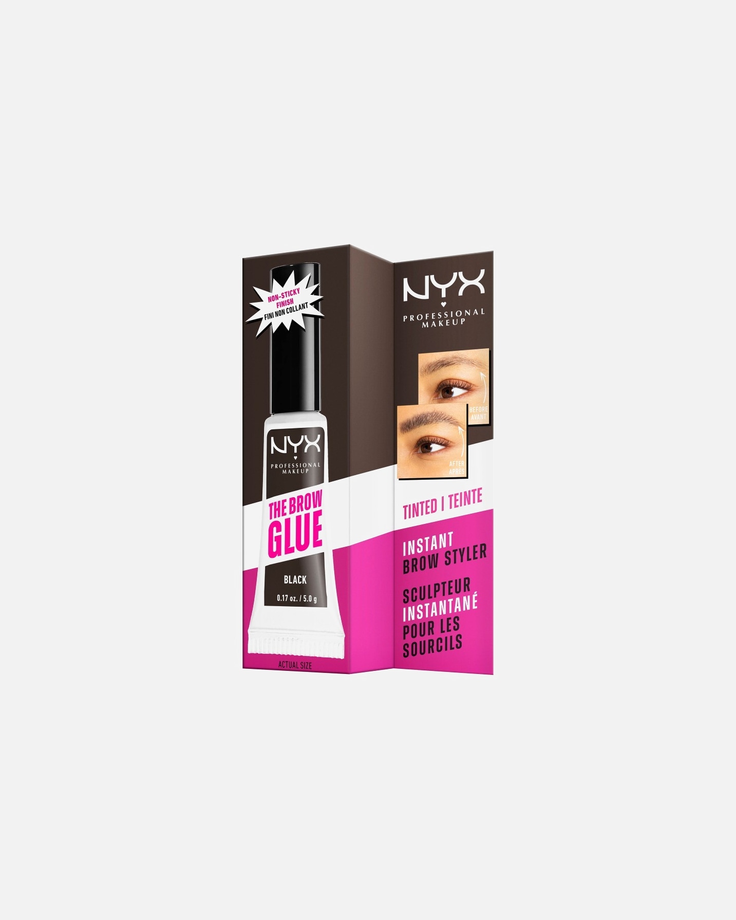 Gel de cejas para Unisex NYX Professional Makeup Pride Makeup Brow Glue Stick BLACK BROWN
