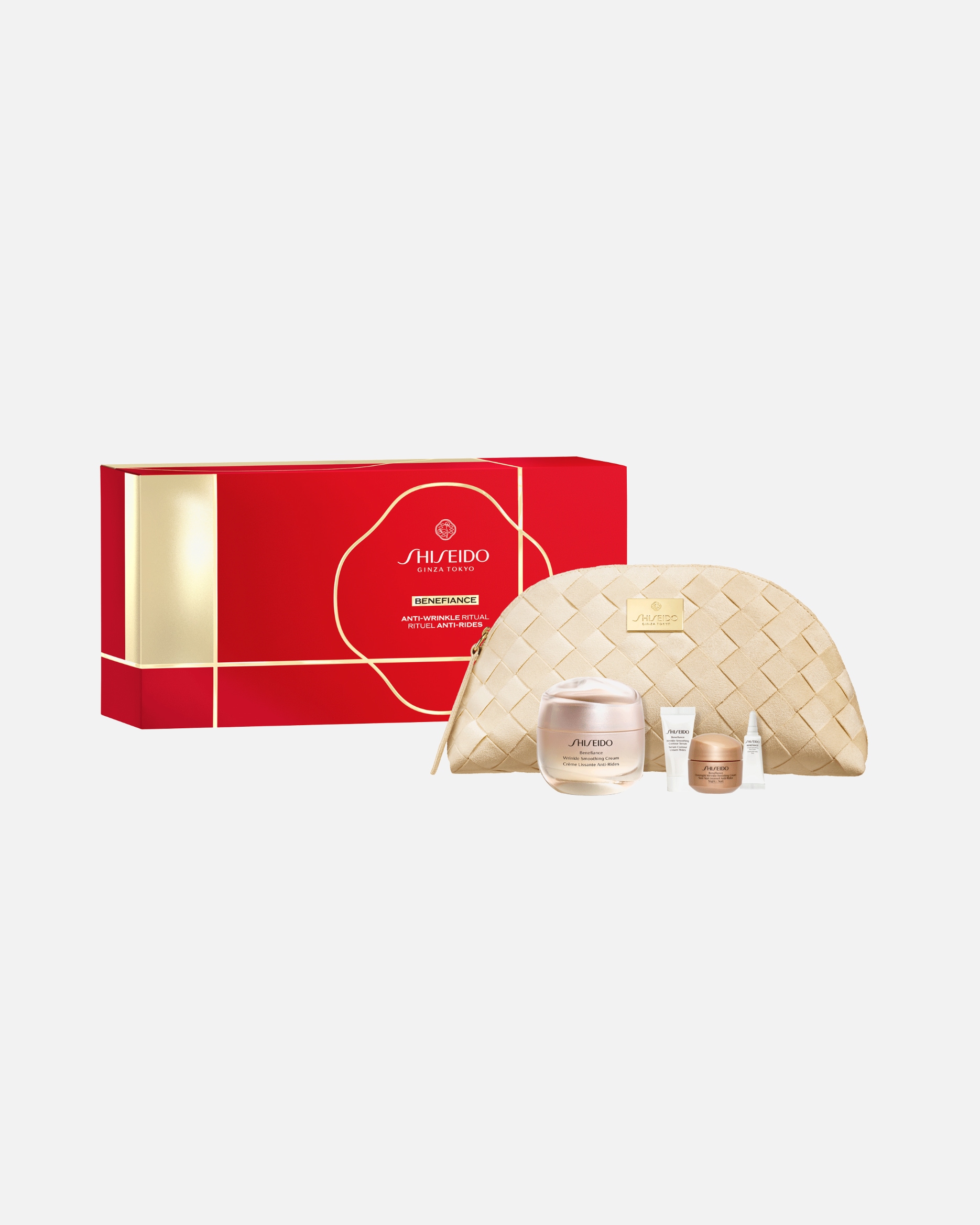 Set de tratamiento facial para Unisex Shiseido BENEFIANCE Anti-Wrinkle Ritual Estuche 1 Pieza