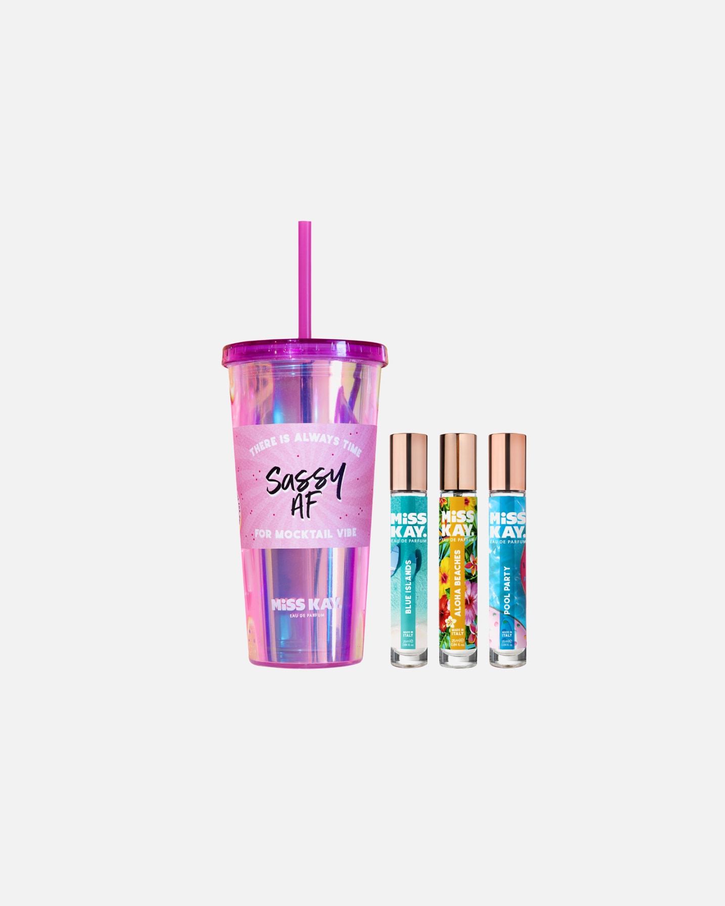 Set de fragancia para Mujer Miss Kay Sassy AF Tumbler Cup Set 1 Pieza