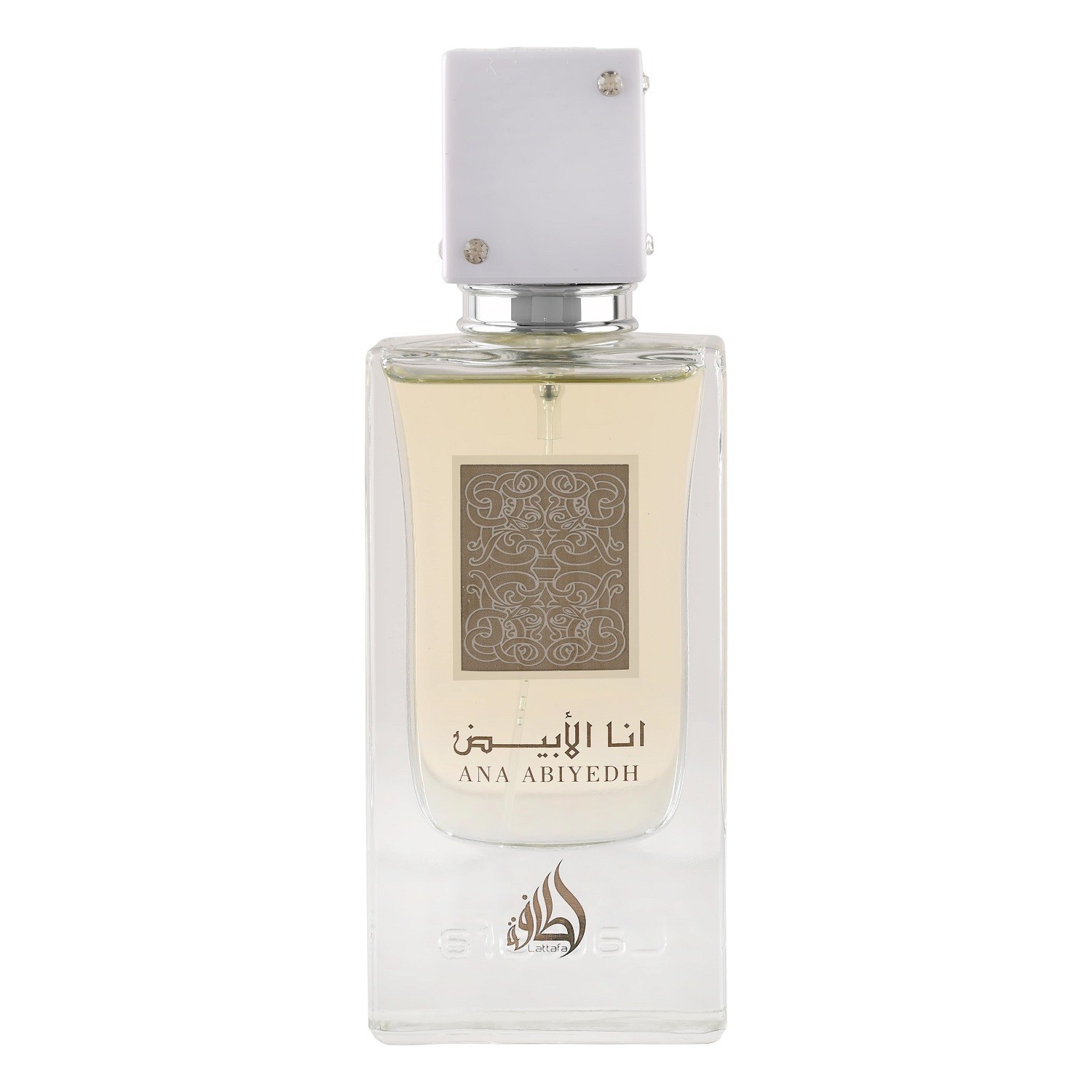 Lattafa Ana Abiyedh Eau de Parfum — textura e acabamento