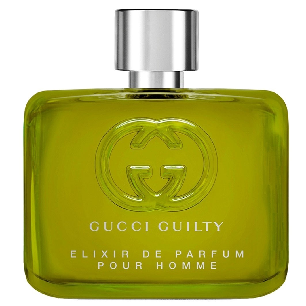 Gucci Guilty Pour Homme Elixir Perfume Elixir — textura e acabamento