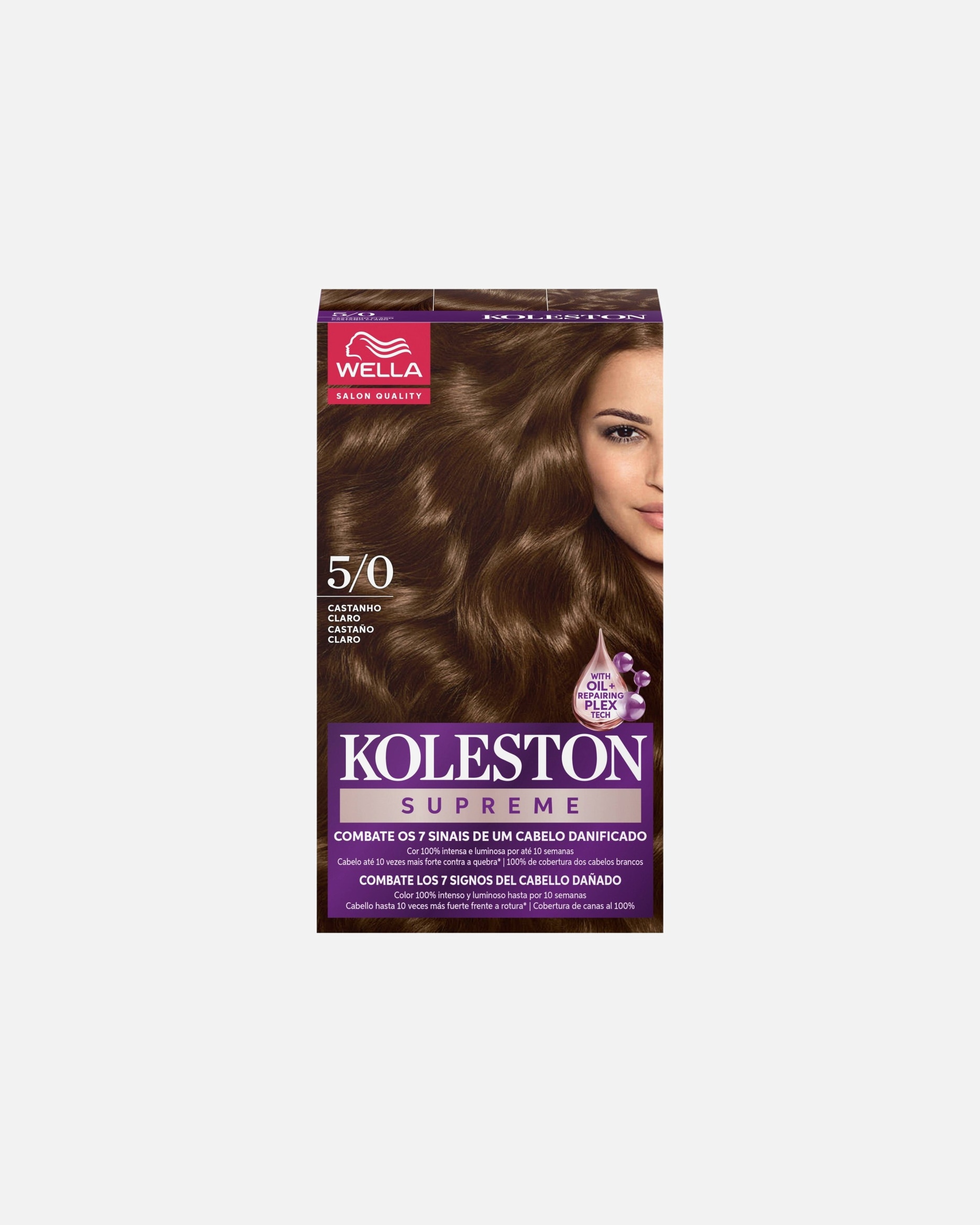 Tinte Capilar para Unisex Wella Professionals Koleston Kit Supreme-Castaño Claro 1 Pieza