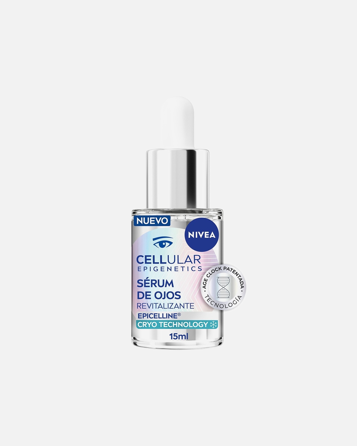 Exfoliante de cara para Unisex NIVEA EPIGENETICS Sérum revitalizante de ojos 15 ml