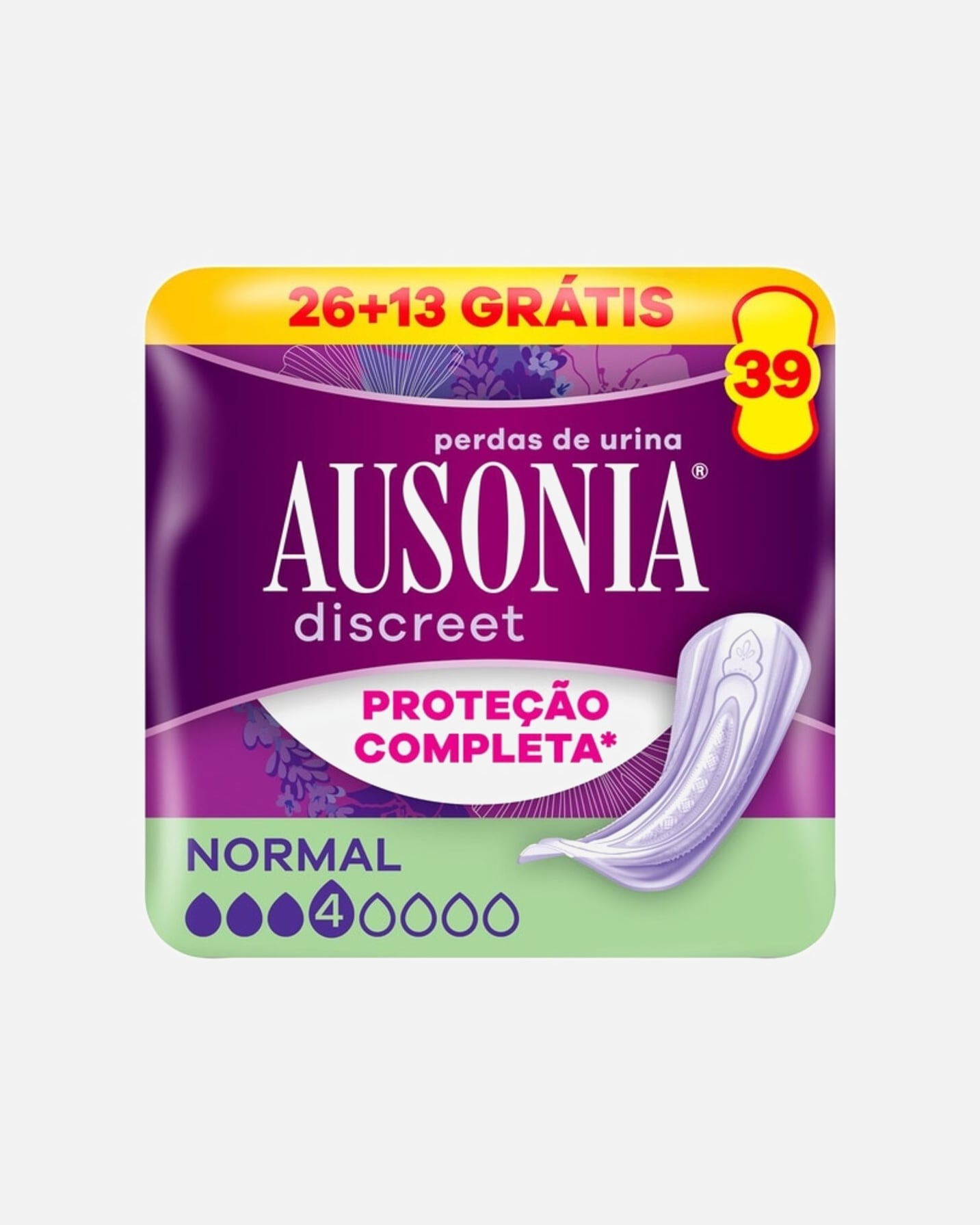 Salva slip para Unisex Ausonia Discreet Protección Completa Normal para Incontinencia 1 Pieza