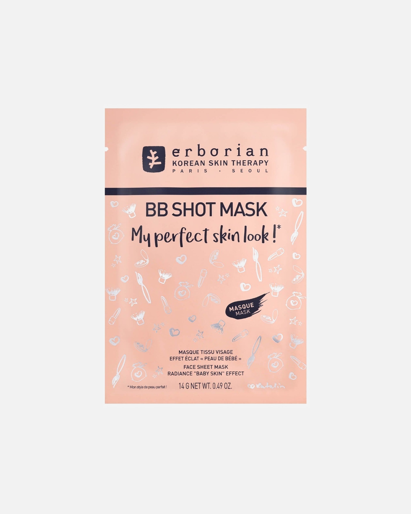 Crema de día para Unisex ERBORIAN BB SHOT MASK 14 G 14 g