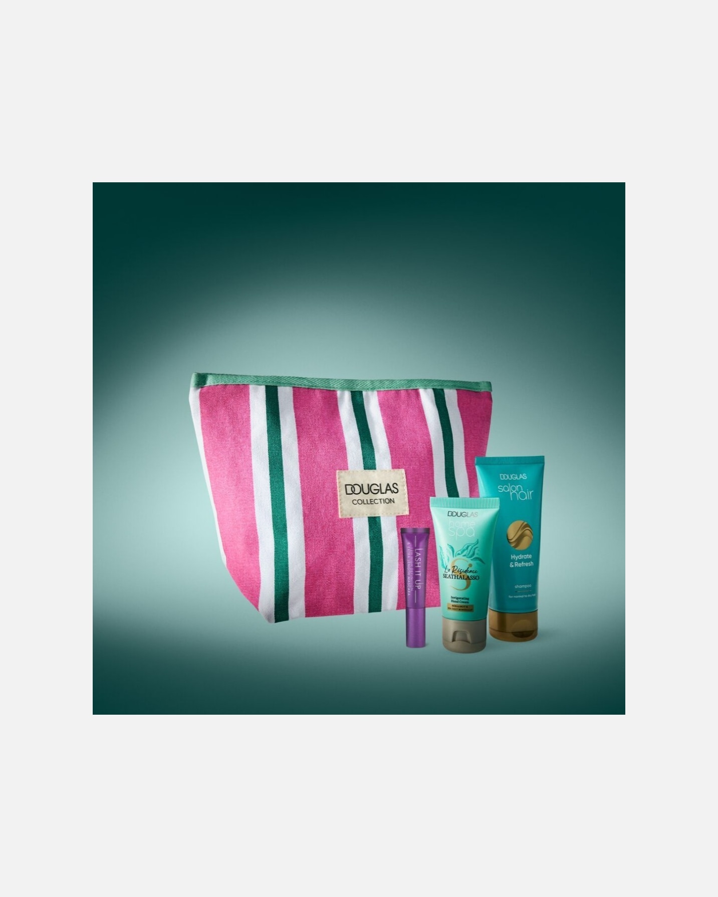 Douglas Pouch con minitallas por a compra de dos productos de Douglas Collection con un valor mínimo de 25€. Excluidos articulos del Douglas Partner y Click&Collect