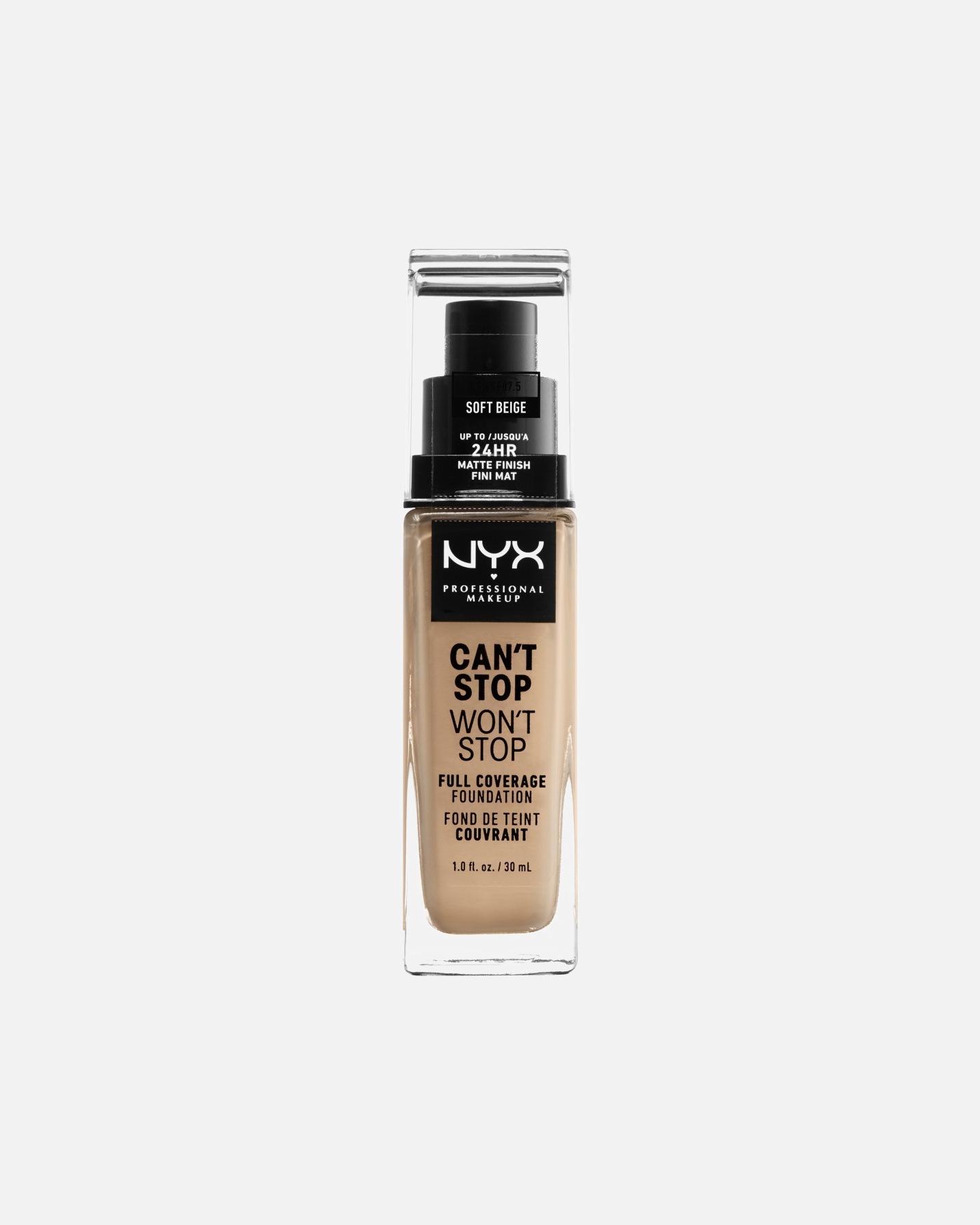 Base para Unisex NYX Professional Makeup Wedding Can't Stop Won't Stop 24-Hour 7.5 Soft Beige