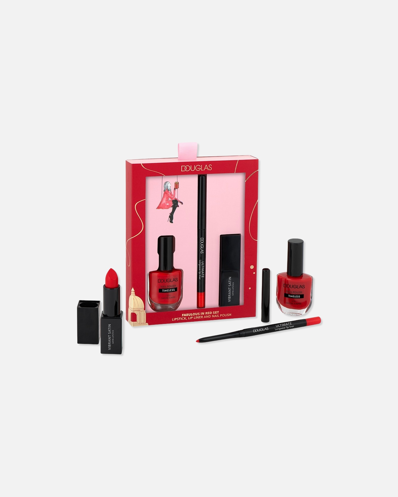 para Unisex Douglas Collection Make-Up Fabulous in Red Estuche 1 Pieza