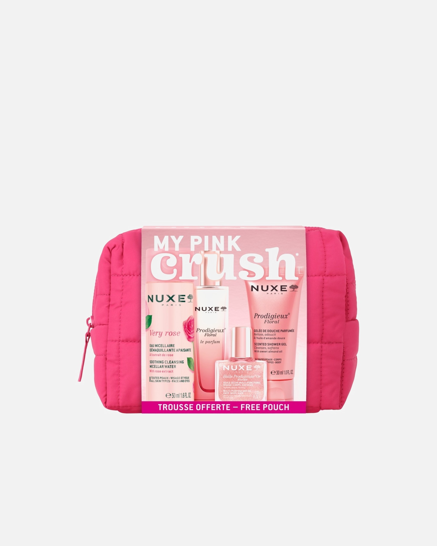 Set de viajes para Mujer NUXE Very Rose MY PINK CRUSH 1 Pieza