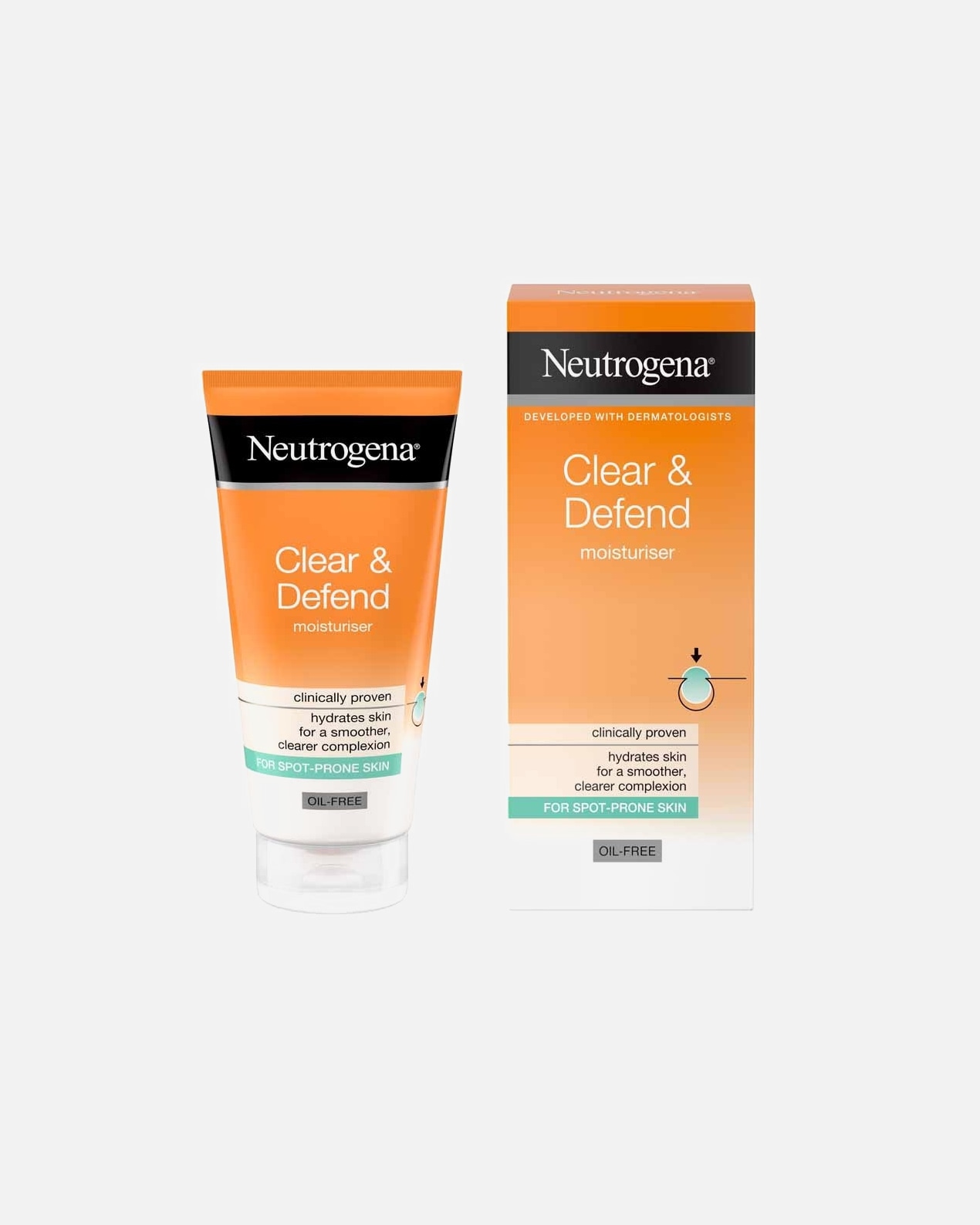 Crema facial para Unisex Neutrogena Clear & Defend 50 ml