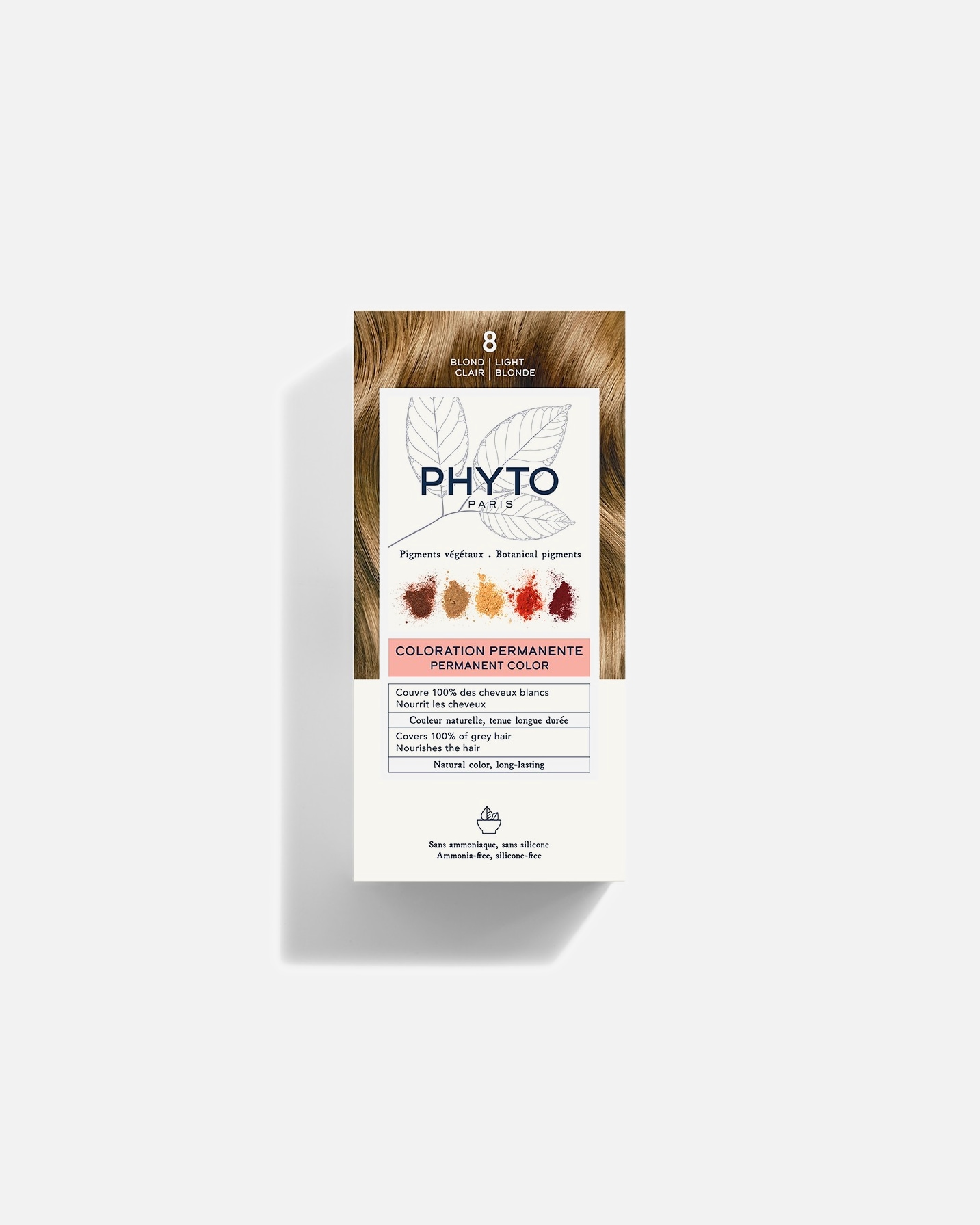 Tinte Capilar para Unisex Phyto Coloración Permanente 8 - Light Blonde
