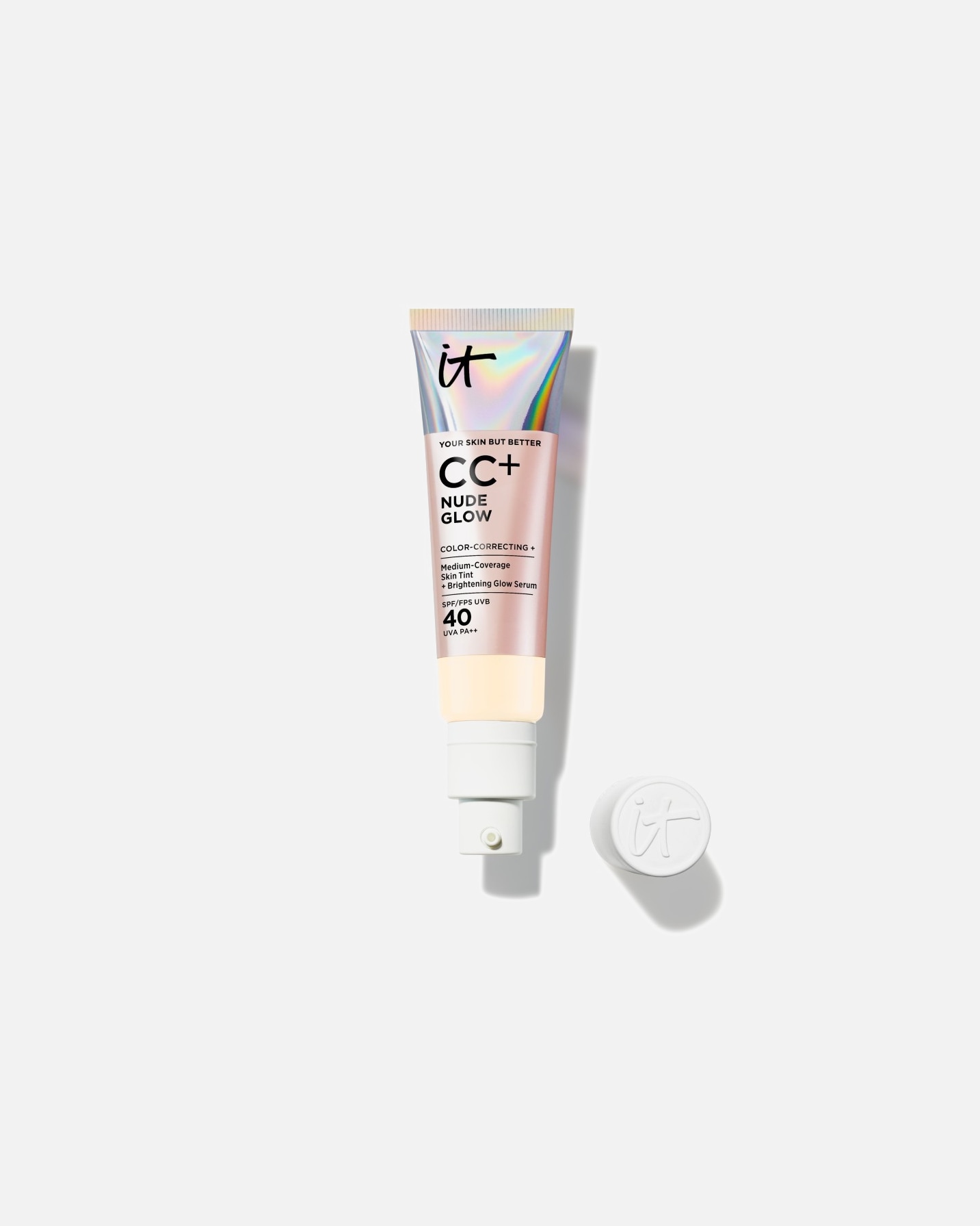Crema CC para Unisex IT Cosmetics Your Skin But Better CC+ Nude Glow SPF 40 FAIR IVORY