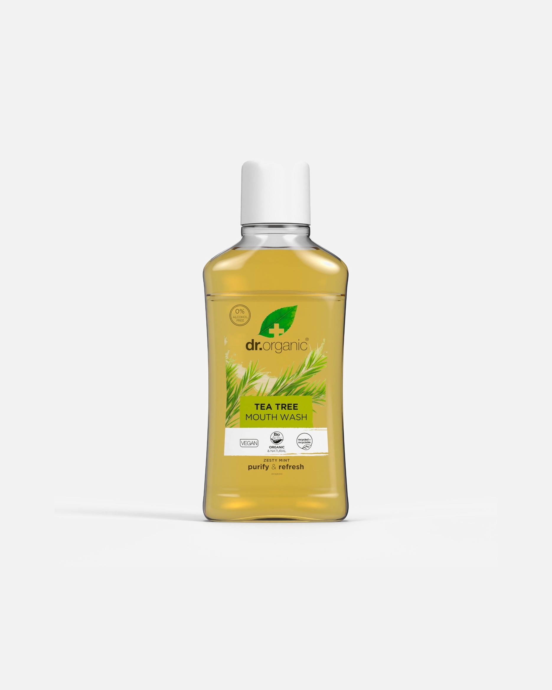 Colutorio para Unisex Dr. Organic Tea Tree Enjuague Bucal Purificante 500 ML