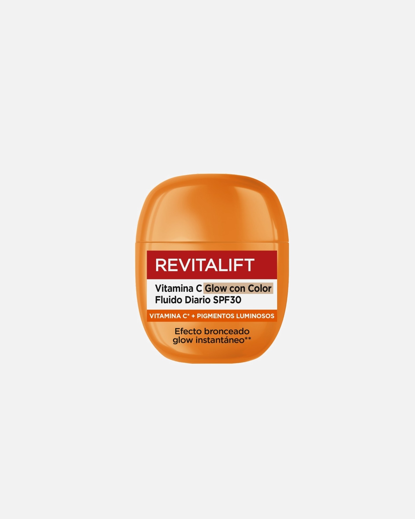 Crema de día para Unisex L’Oréal Paris Revitalift Vitamina C Glow con Color Fluído Diario SPF30 40 ml