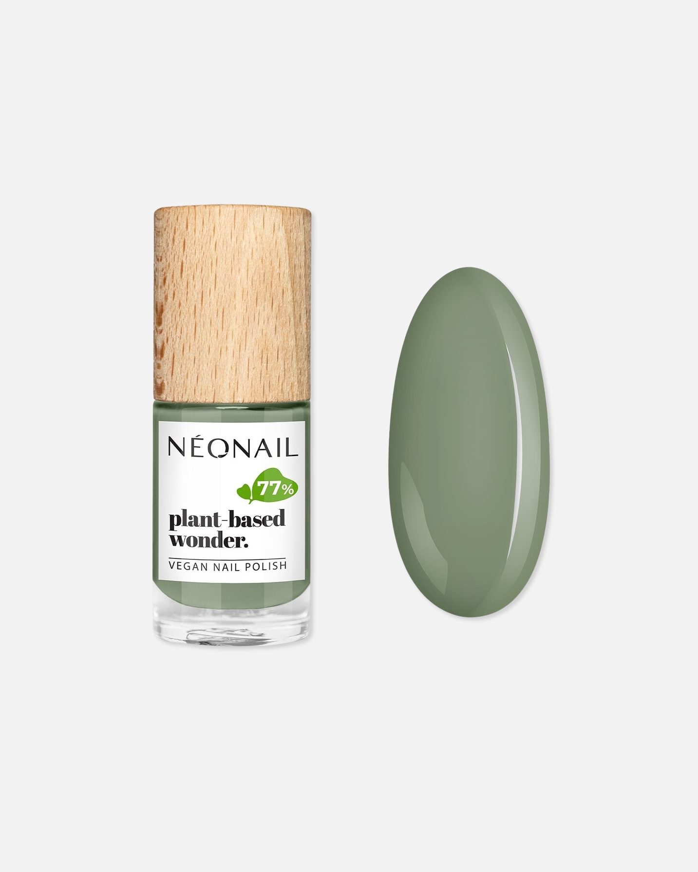 Laca de uñas para Unisex NEONAIL Pure Vegan Nail Polish Olive