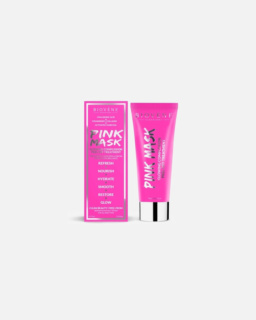 Mascarilla de carbono activo para Mujer Biovène Pink Peel-Off con Carbón 75 ML