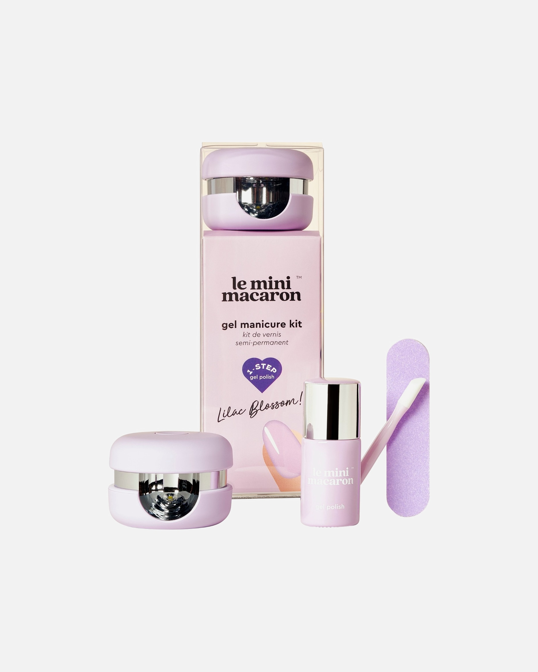 Set de esmaltes de uñas para Unisex Le Mini Macaron Estuche Gel Manicure LILAC BLOSSOM
