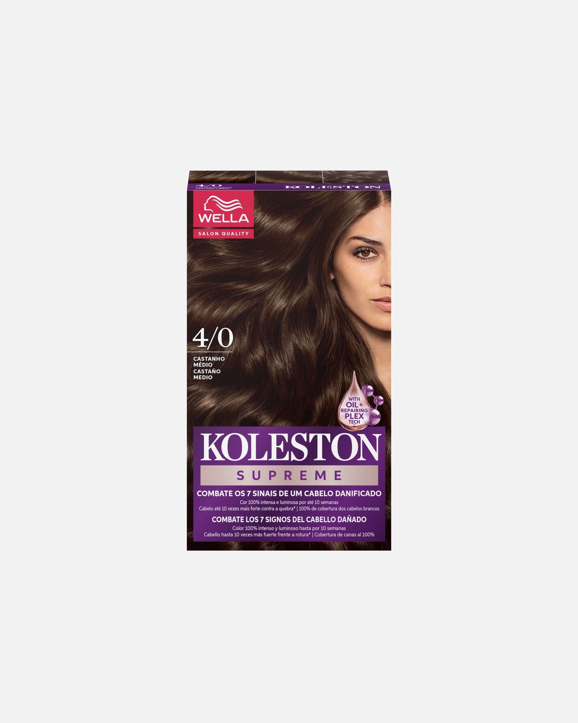 Tinte Capilar para Unisex Wella Professionals Koleston Kit Supreme- Tono Castaño Medio 1 Pieza