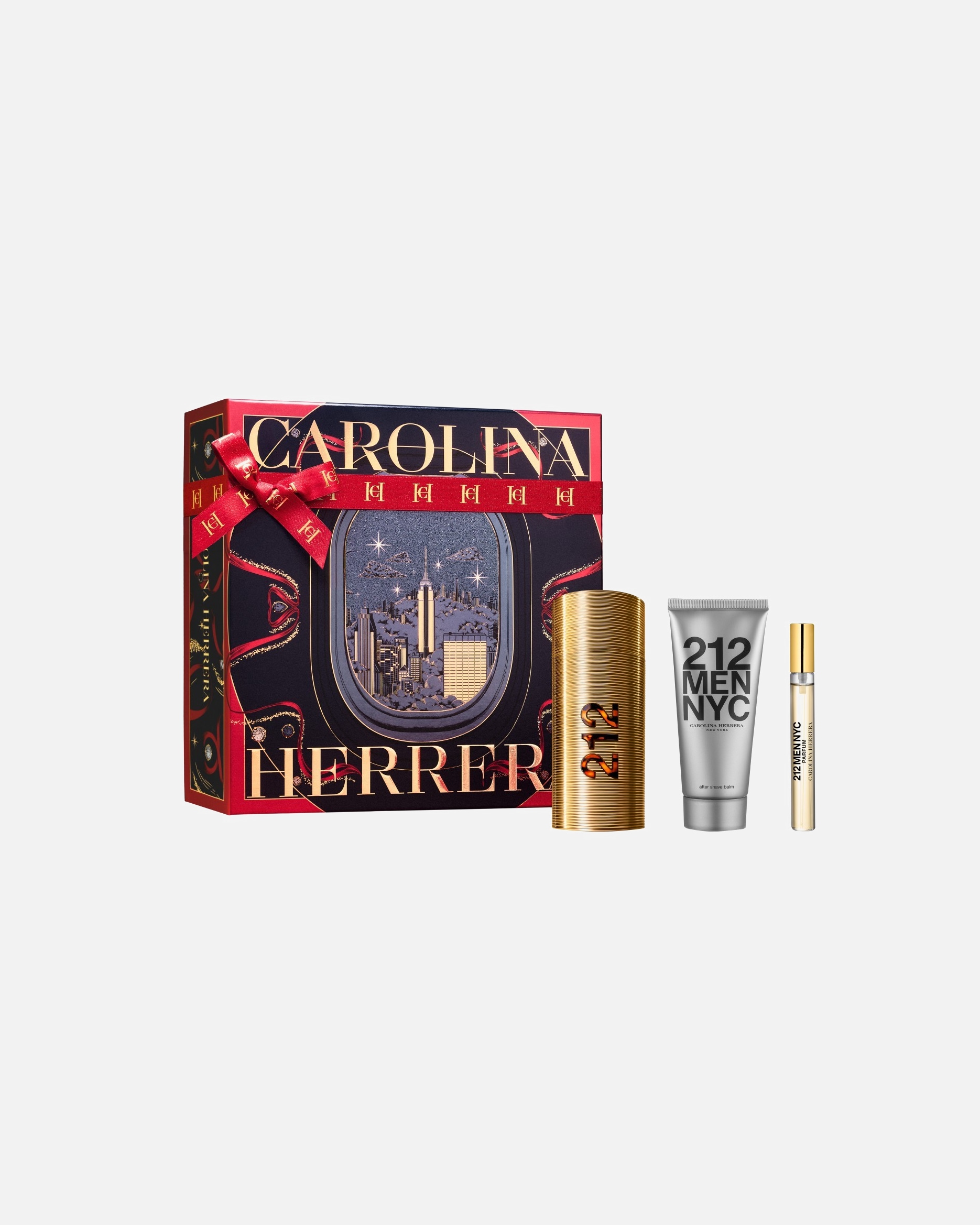 Set de fragancia para Hombre Carolina Herrera 212 For Men NYC Estuche 1 Pieza