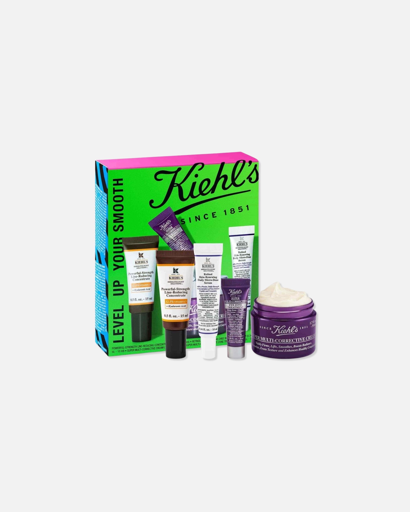 Set de tratamiento facial para Unisex Kiehl’s Holiday Smoothers Starter Set 1 Pieza