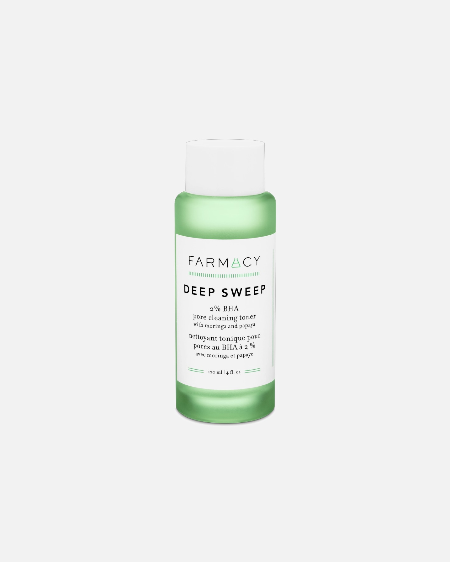 Tónico facial para Unisex FARMACY 2% Bha Pore Cleaning Toner With Moringa And Papaya 120 ml