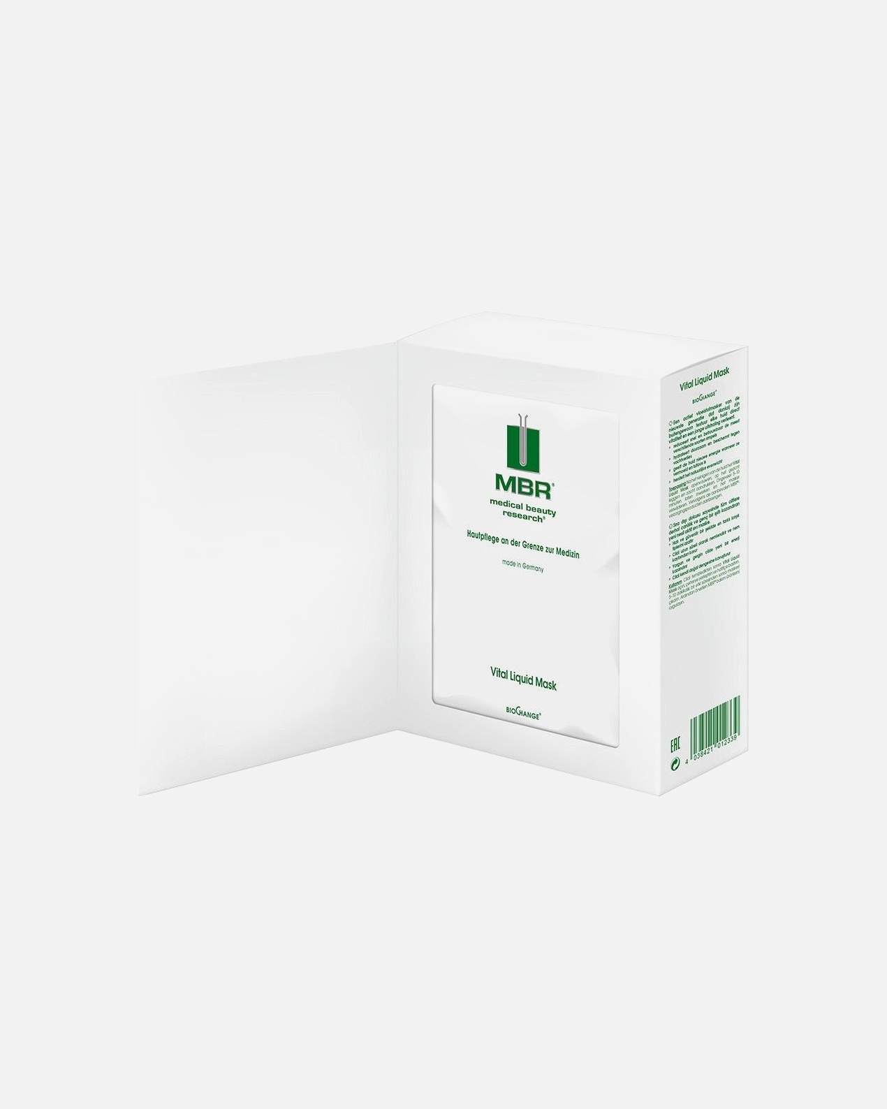 Mascarilla hidratante para Unisex MBR Medical Beauty Research BioChange - Skin Care Mascarilla Líquida VitalPU 8 x 20ml Mascarilla de vellón en bolsita Mascarilla Líquida VitalPU 8 x 20ml Mascarilla de vellón en bolsita