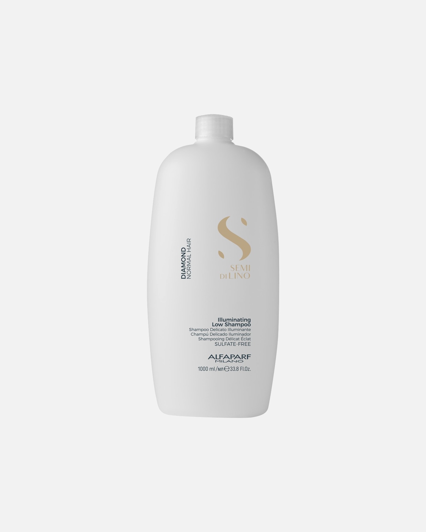 Champú capilar para Unisex ALFAPARF MILANO Semi di Lino Semidilino Diamond Illuminating Low Champú 1000 ml
