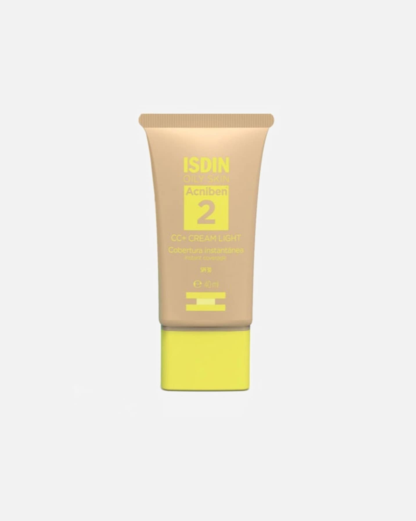 Crema CC para Unisex ISDIN ACNIBEN CC CREAM cobertura instantánea SPF30 Medium