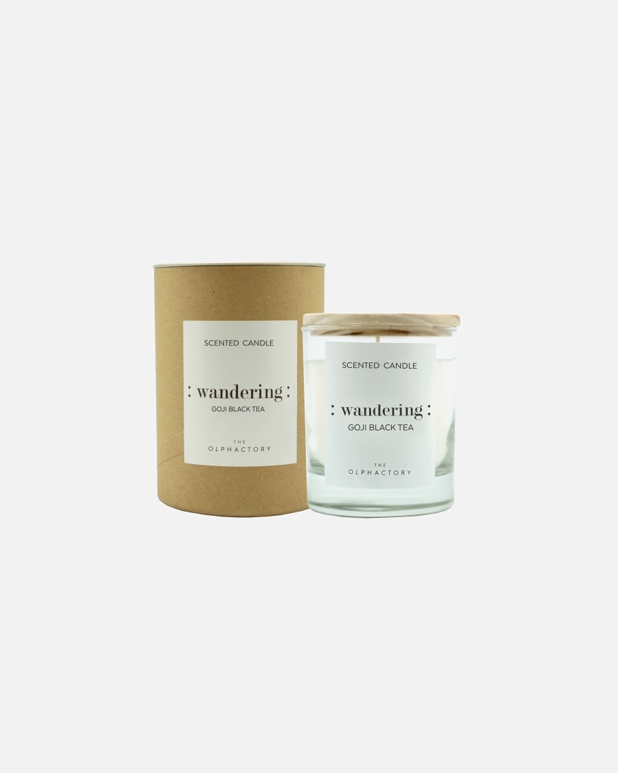 Ambientador para Mujer Ambientair Vela Vaso 40 horas Goji Black Tea The Olphactory 200 GR