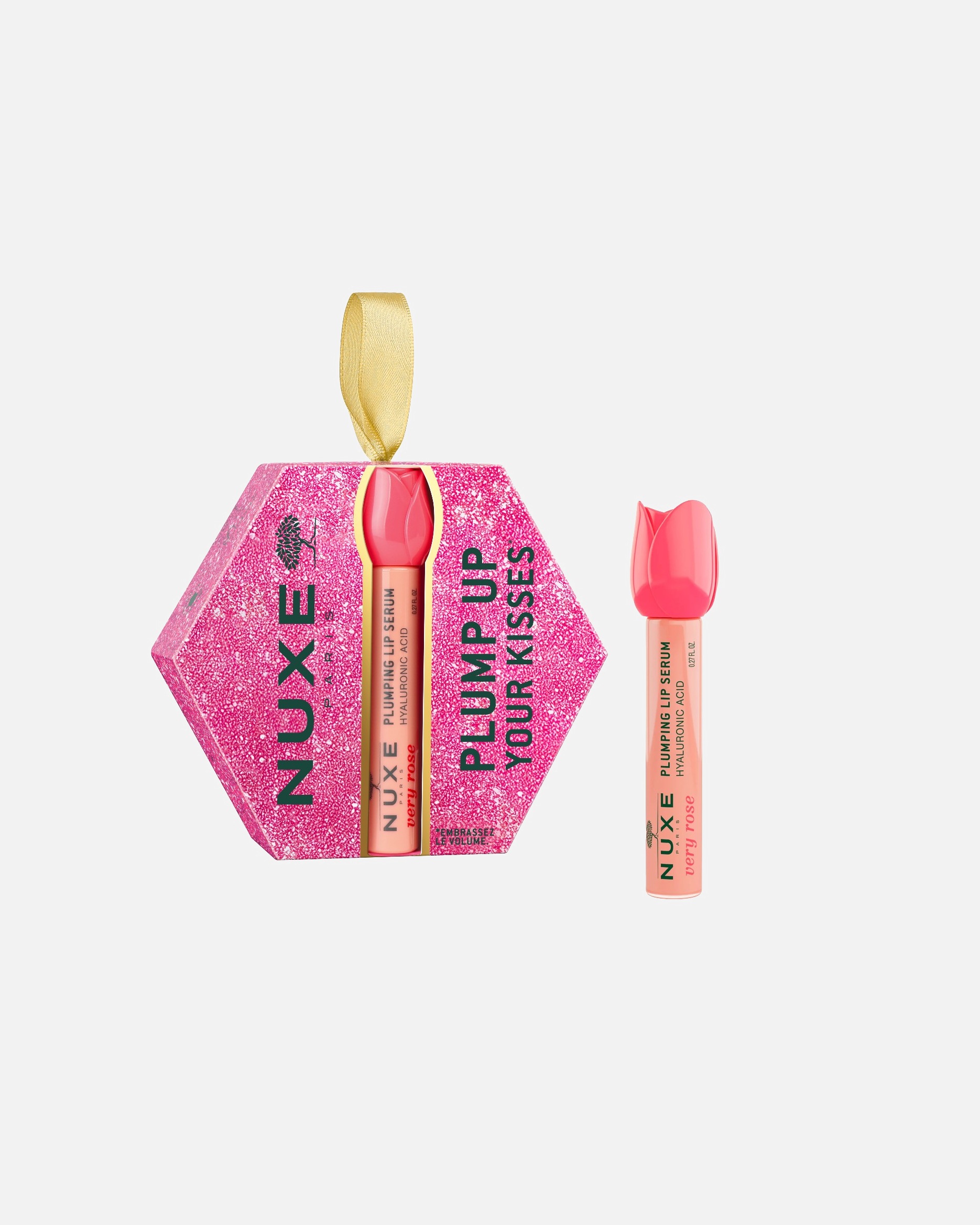 Suero para labios para Unisex NUXE Very Rose Plump Up Your Kisses Estuche de Navidad 8 ml