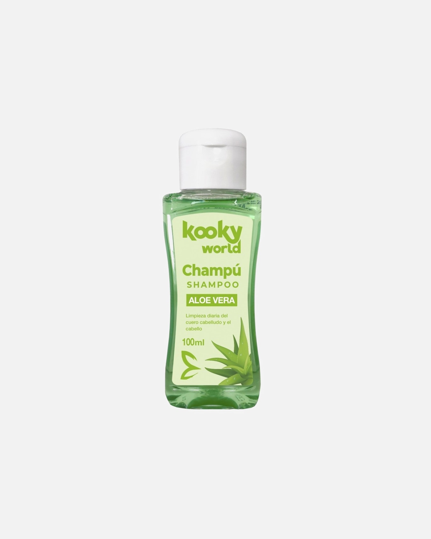 Champú capilar para Unisex Kooky World Aloe Vera 100 ML