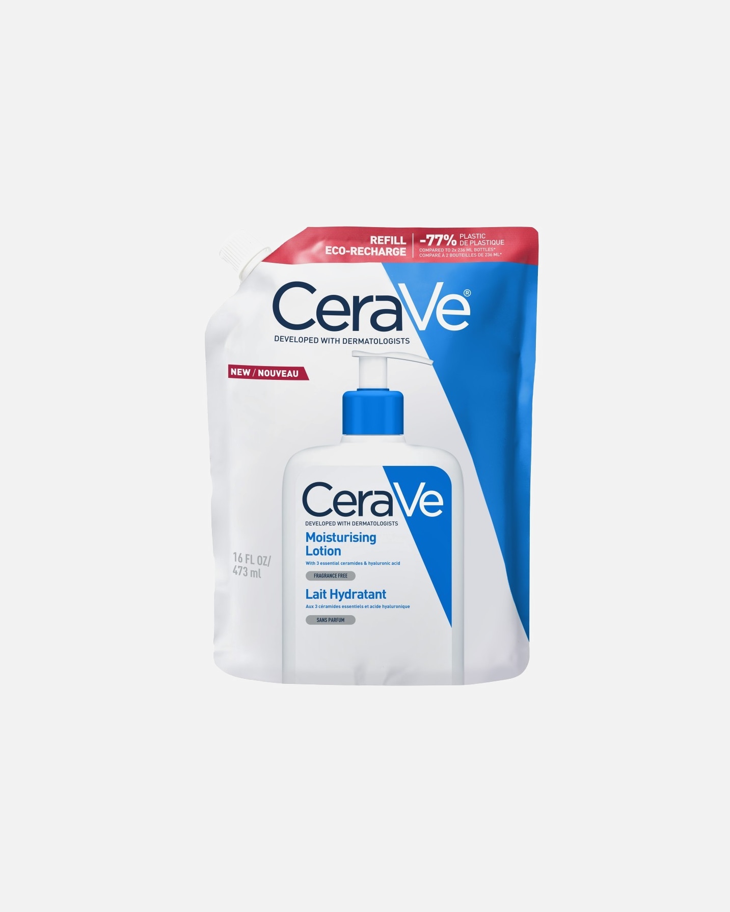 Leche corporal para Unisex CeraVe FÓRMULA LIGERA ENRIQUECIDA CON ÁCIDO HIALURÓNICO 473 ml - Refill