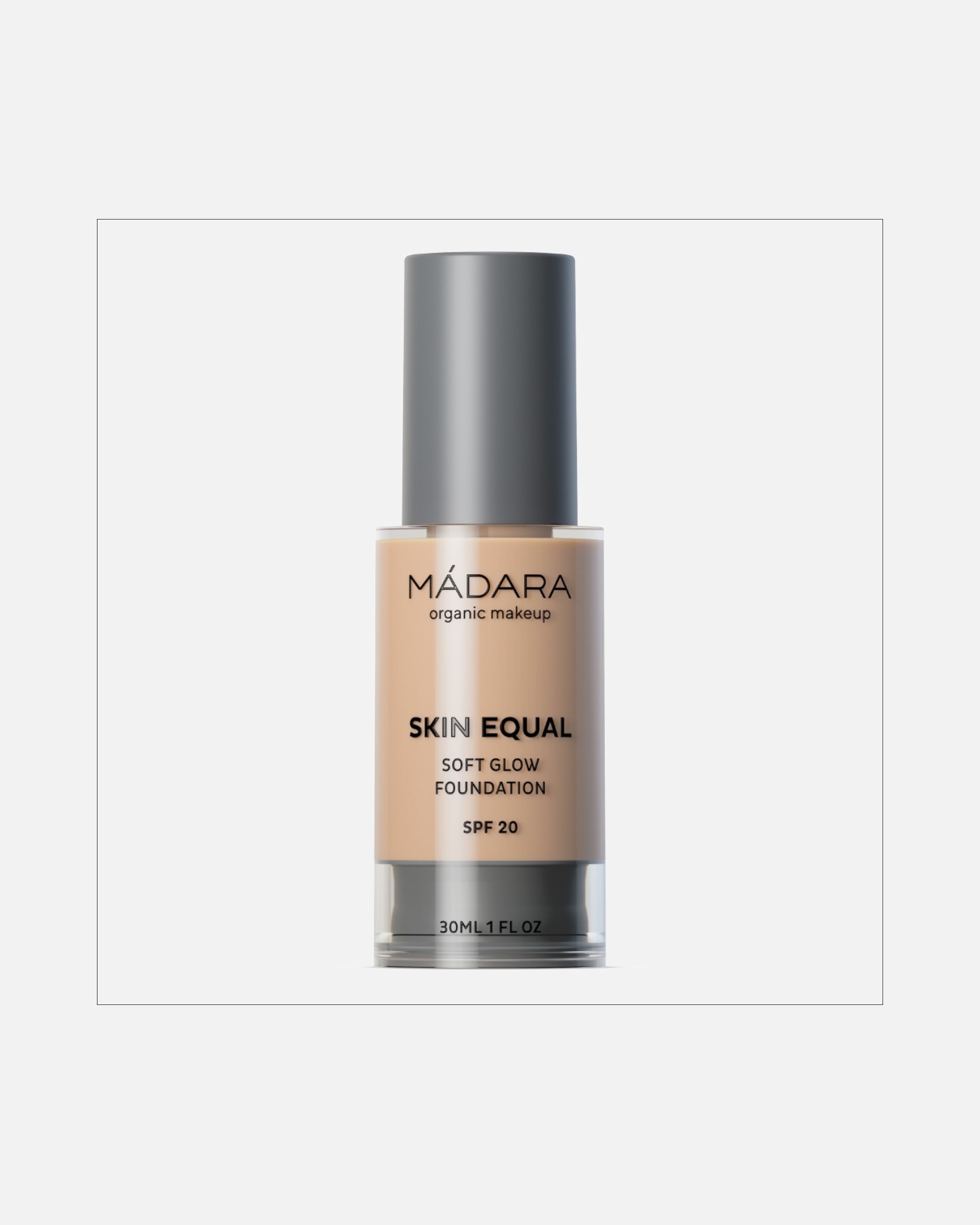 Base para Unisex MÁDARA Make Up Skin Equal Soft Glow SPF 15 #20 IVORY