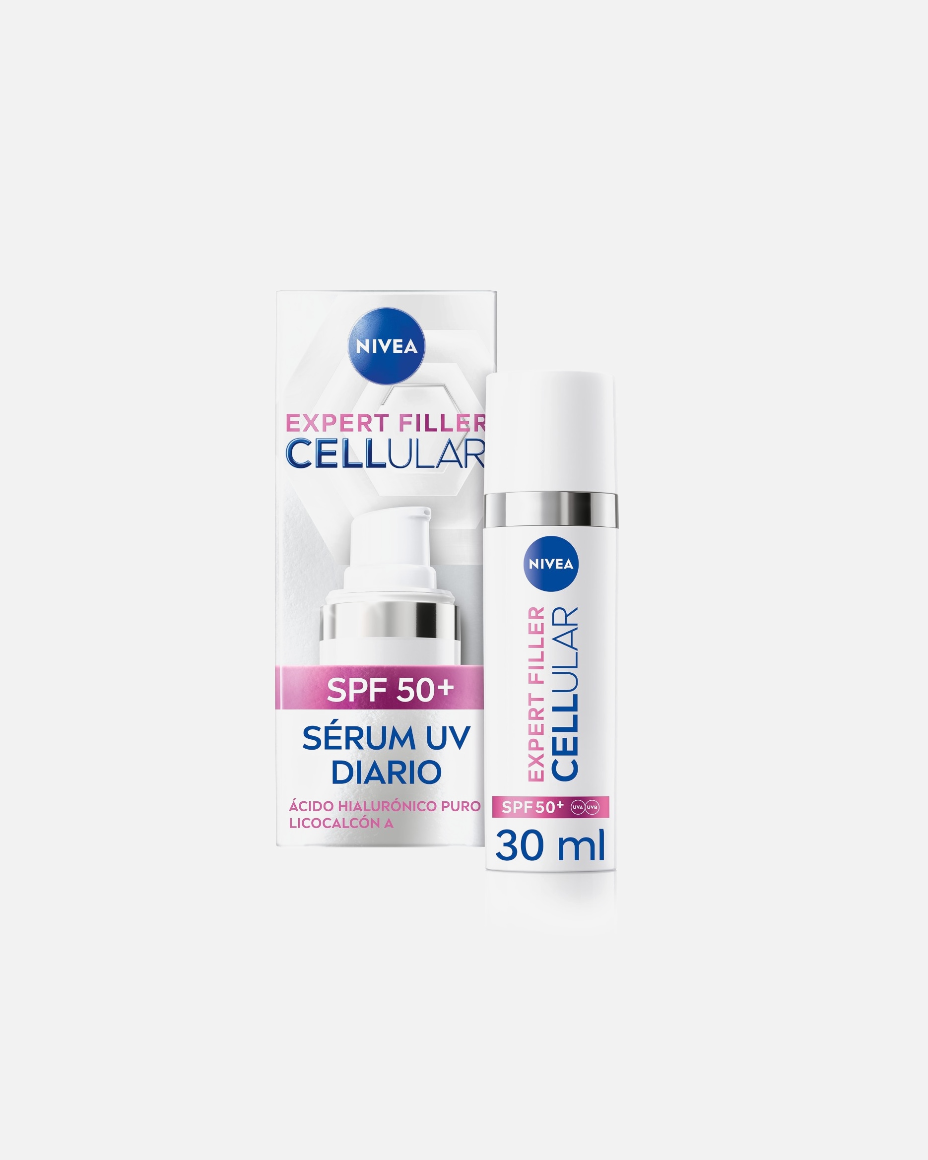 Suero antienvejecimiento para Unisex NIVEA CELLULAR EXPERT FILLER UV SPF50+ 30 ml