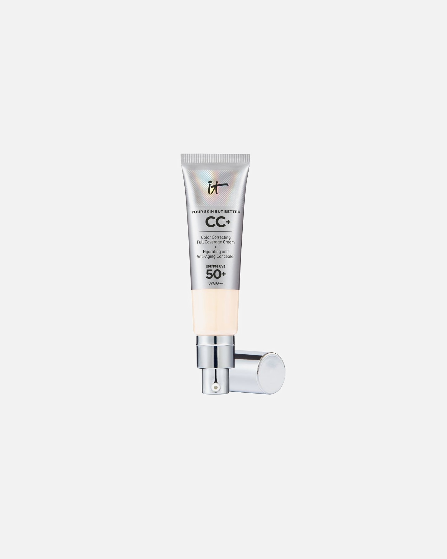 Crema CC para Unisex IT Cosmetics Your Skin But Better Base de Maquillaje con SPF 50+ FAIR PORCELAIN