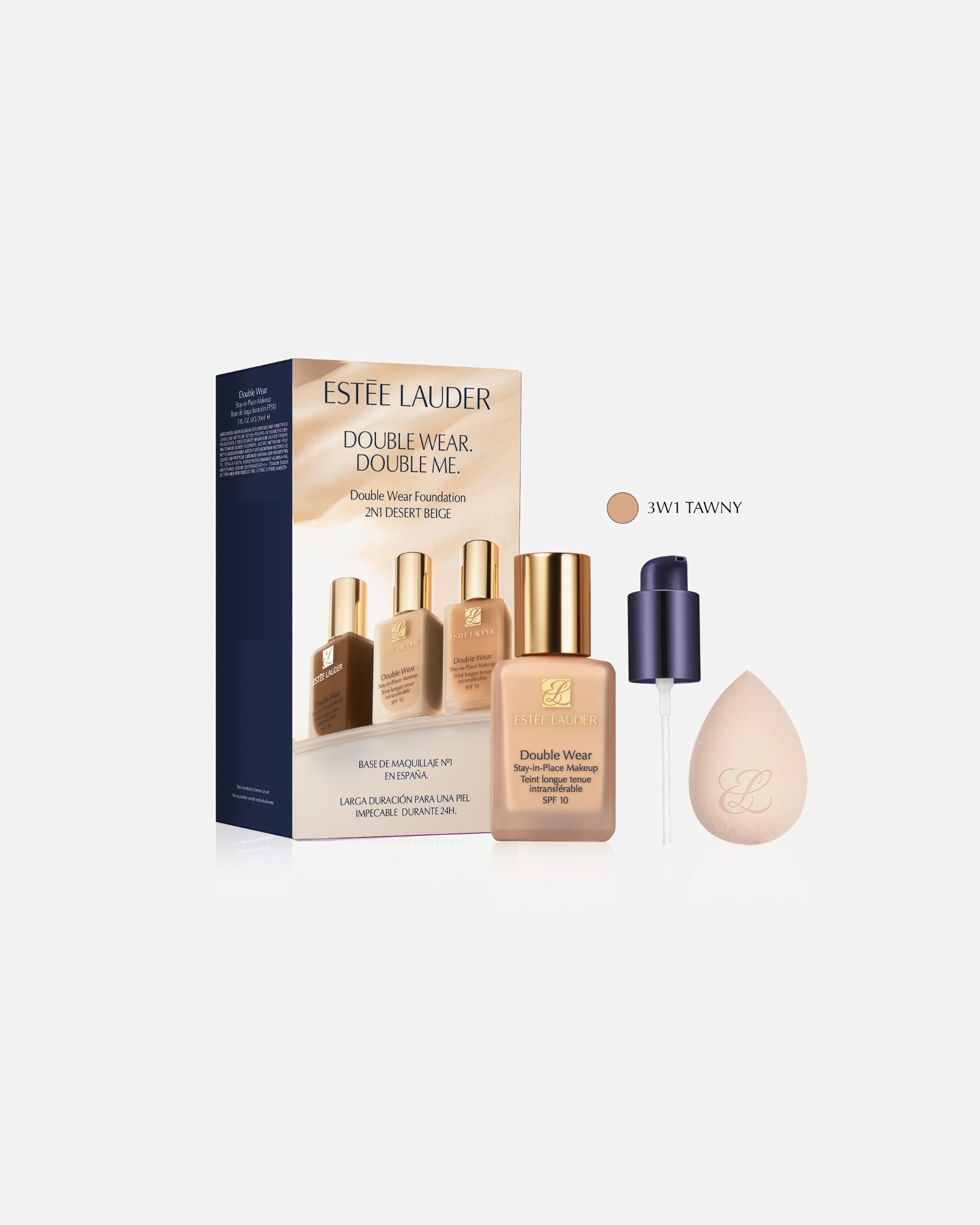 Base para Unisex Estée Lauder Double Wear Set TAWNY 3W1