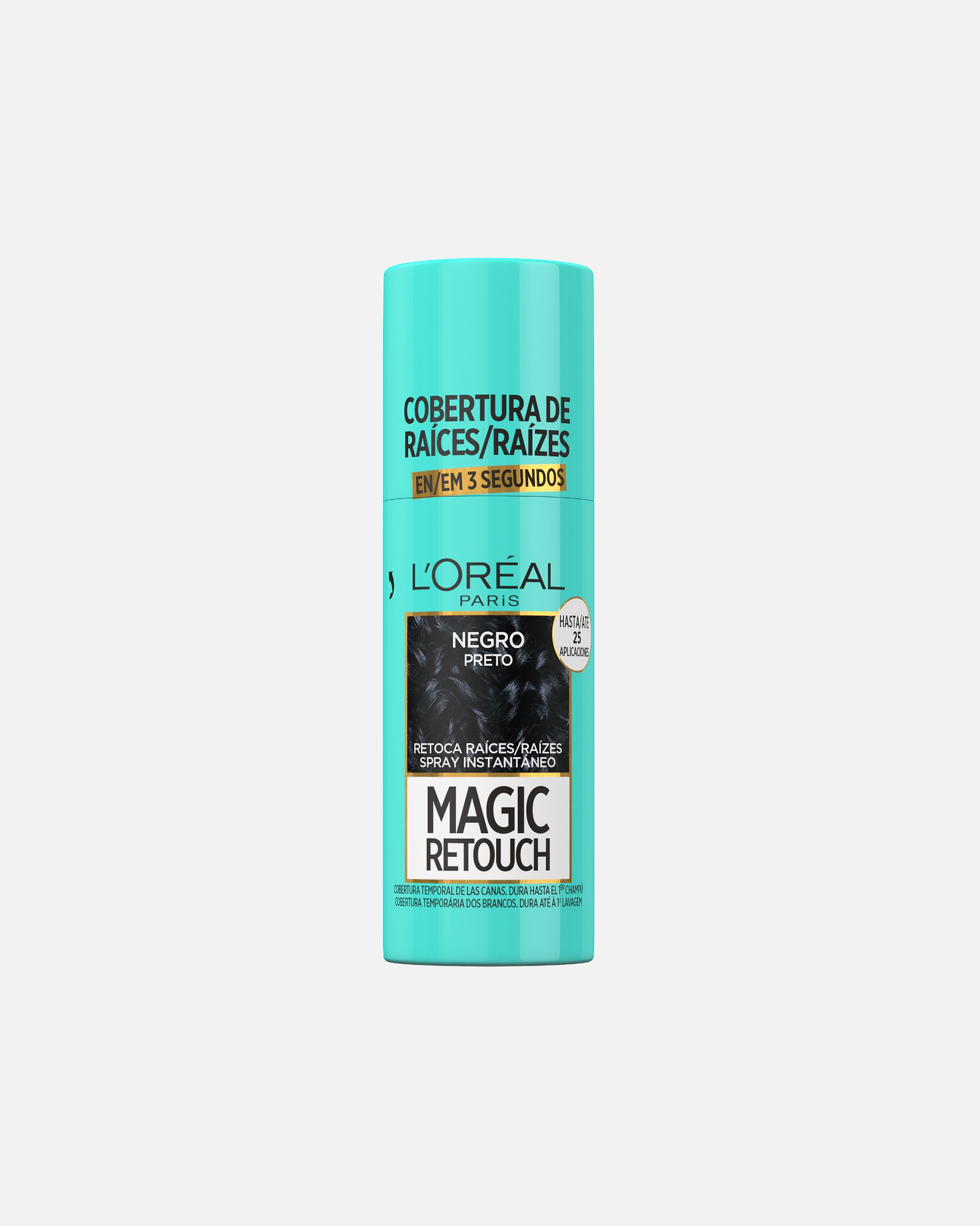 Tinte Spray para Unisex L’Oréal Paris Magic Retouch Spray Retoca Raíces y Canas Negro